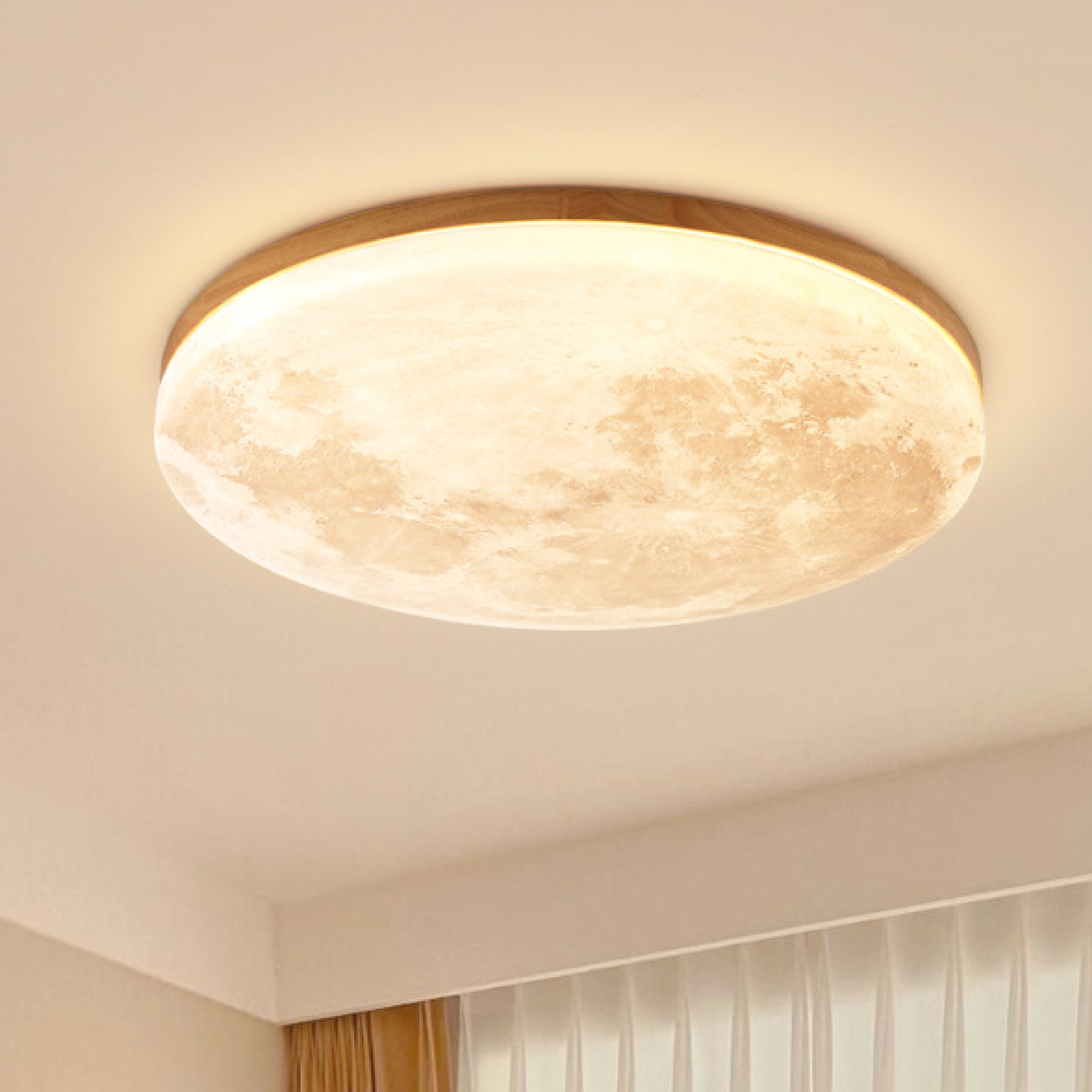 Lunis | Realistisk månetekstur indbygningsloftlampe