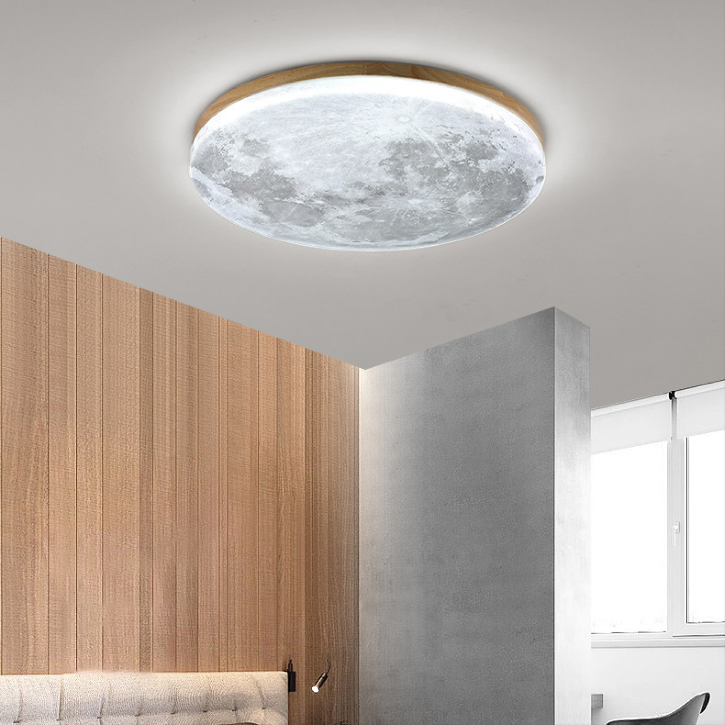 Lunis | Realistisk månetekstur indbygningsloftlampe