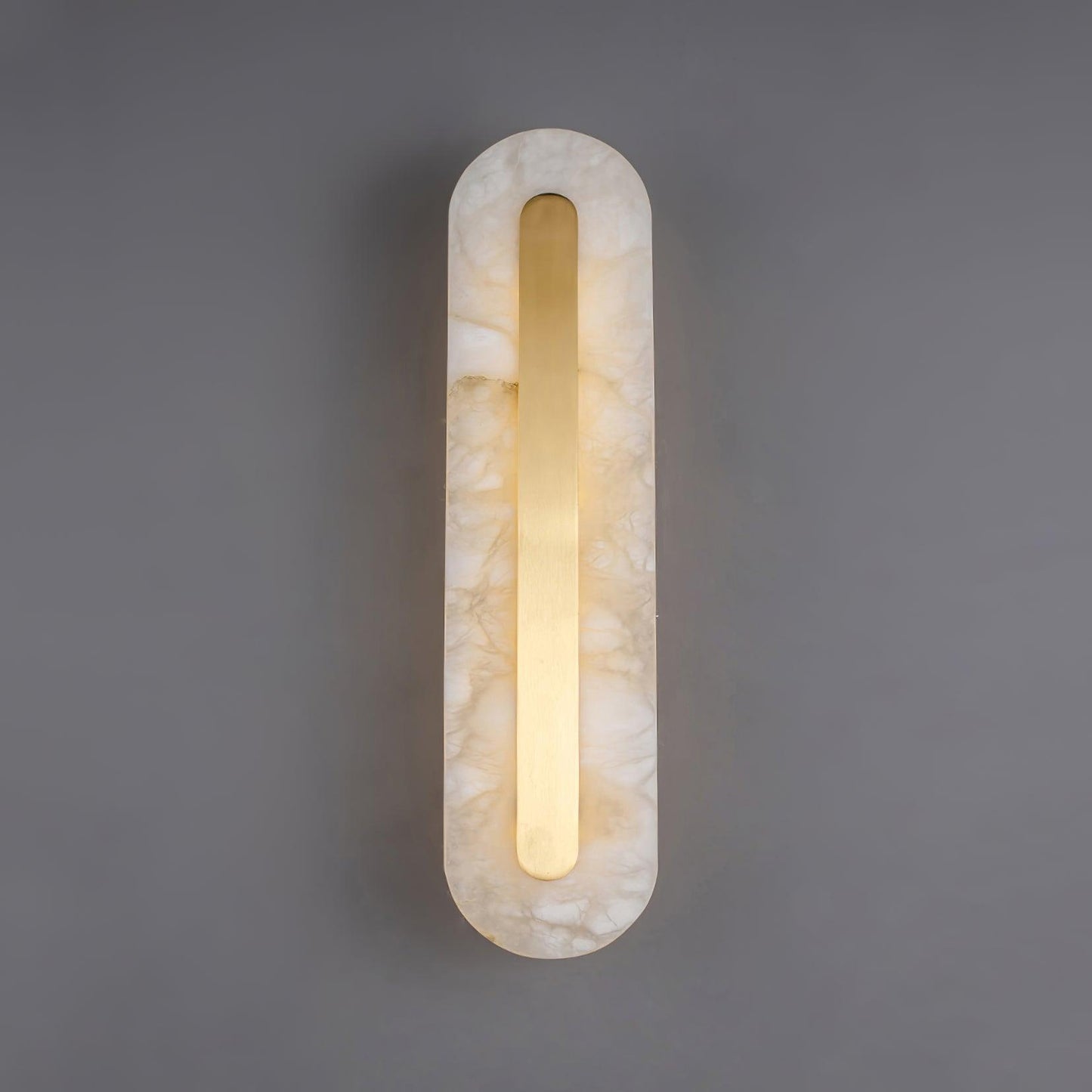Corinthia | Alabaster cylindrisk gennemsigtig stenvæglampe  
