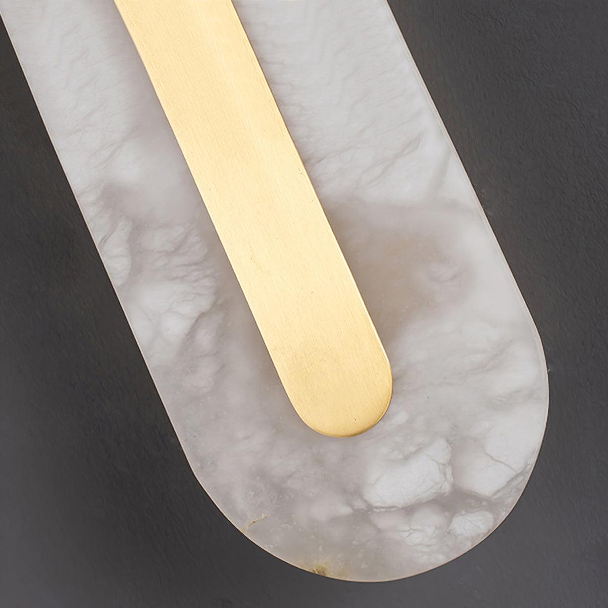 Corinthia | Alabaster cylindrisk gennemsigtig stenvæglampe  