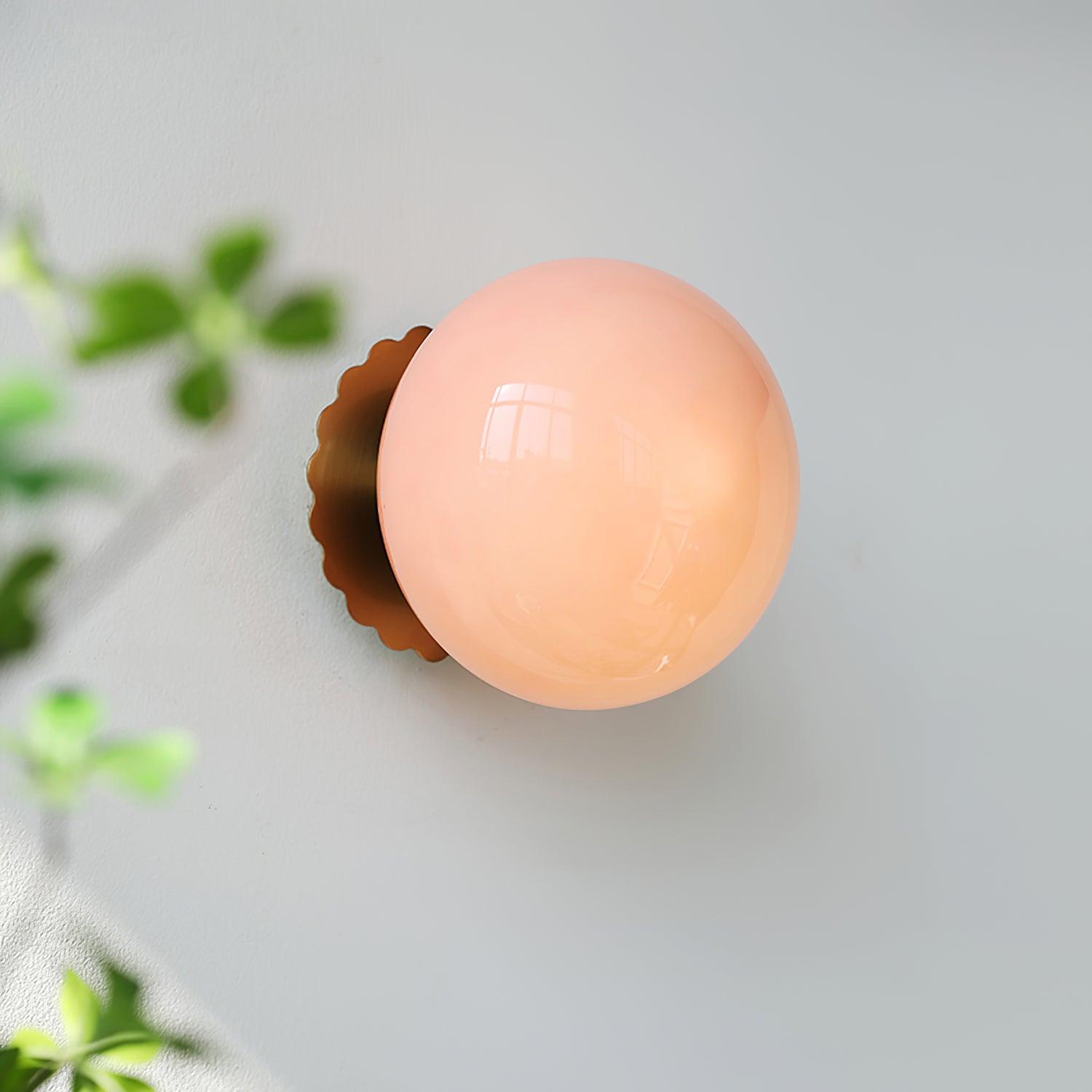 Galdromic | Sculptural Frosted Orb Wall Light