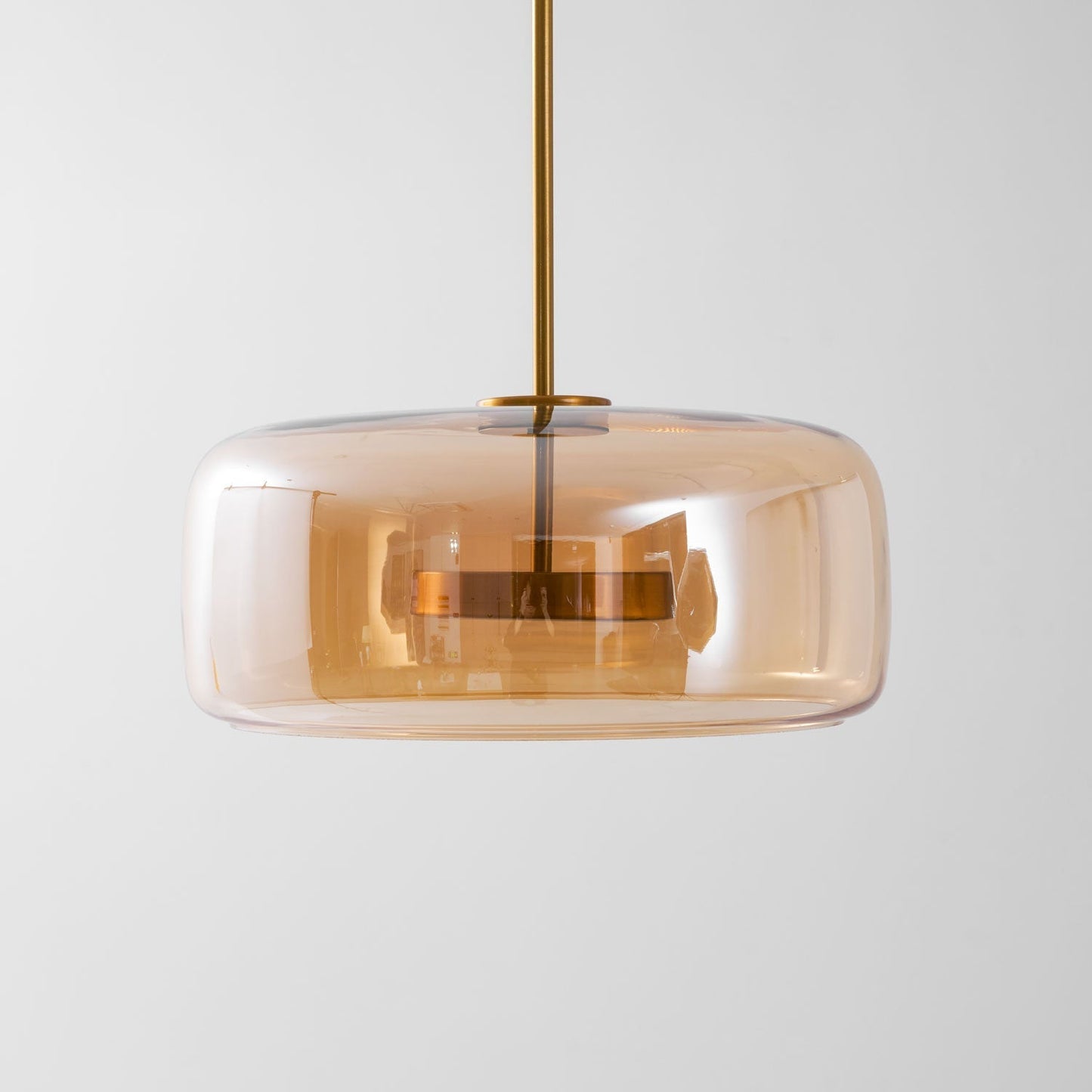 Orionth | Geometrisk Skulpturel Håndblæst Glas Kugle Pendellampe