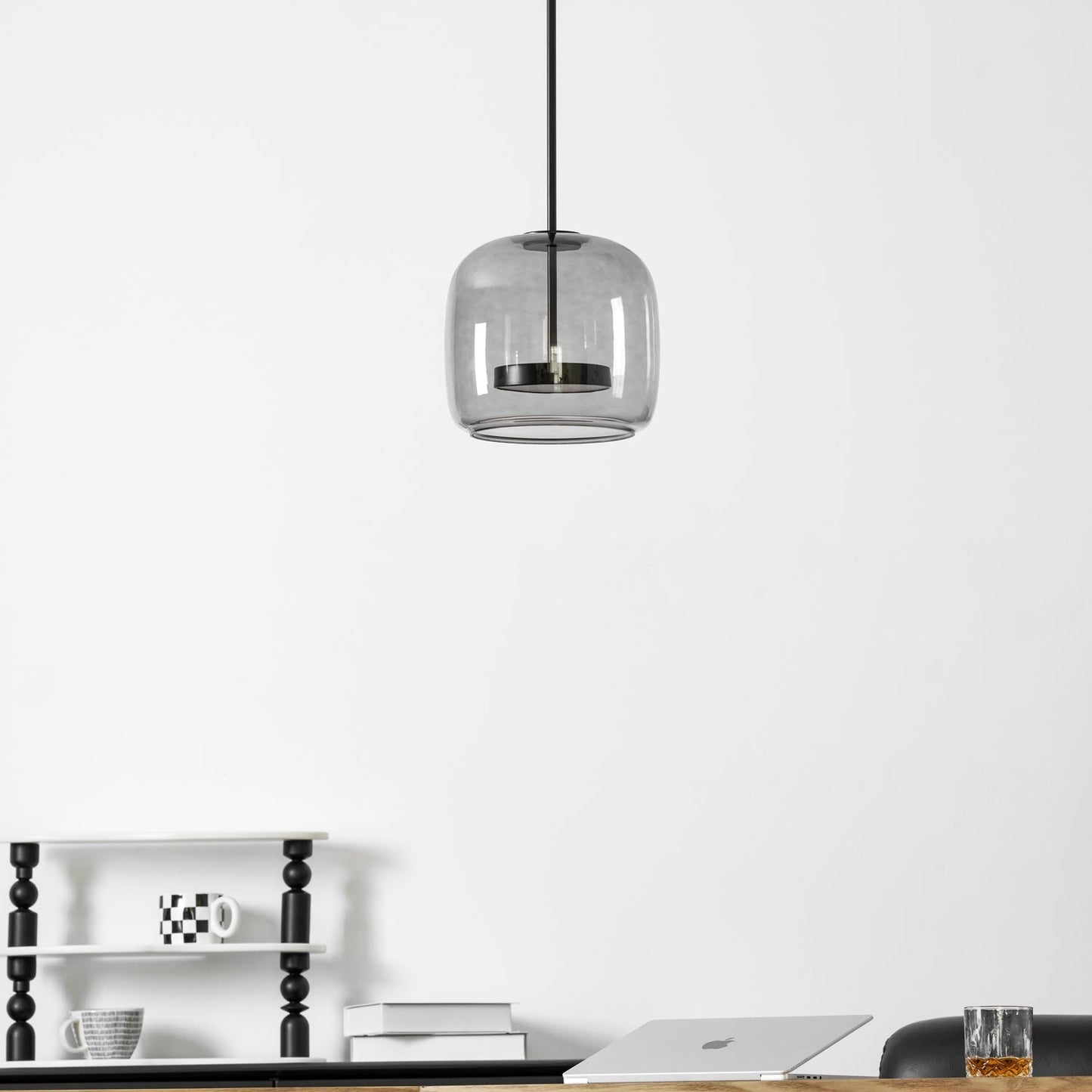 Orionth | Geometrisk Skulpturel Håndblæst Glas Kugle Pendellampe