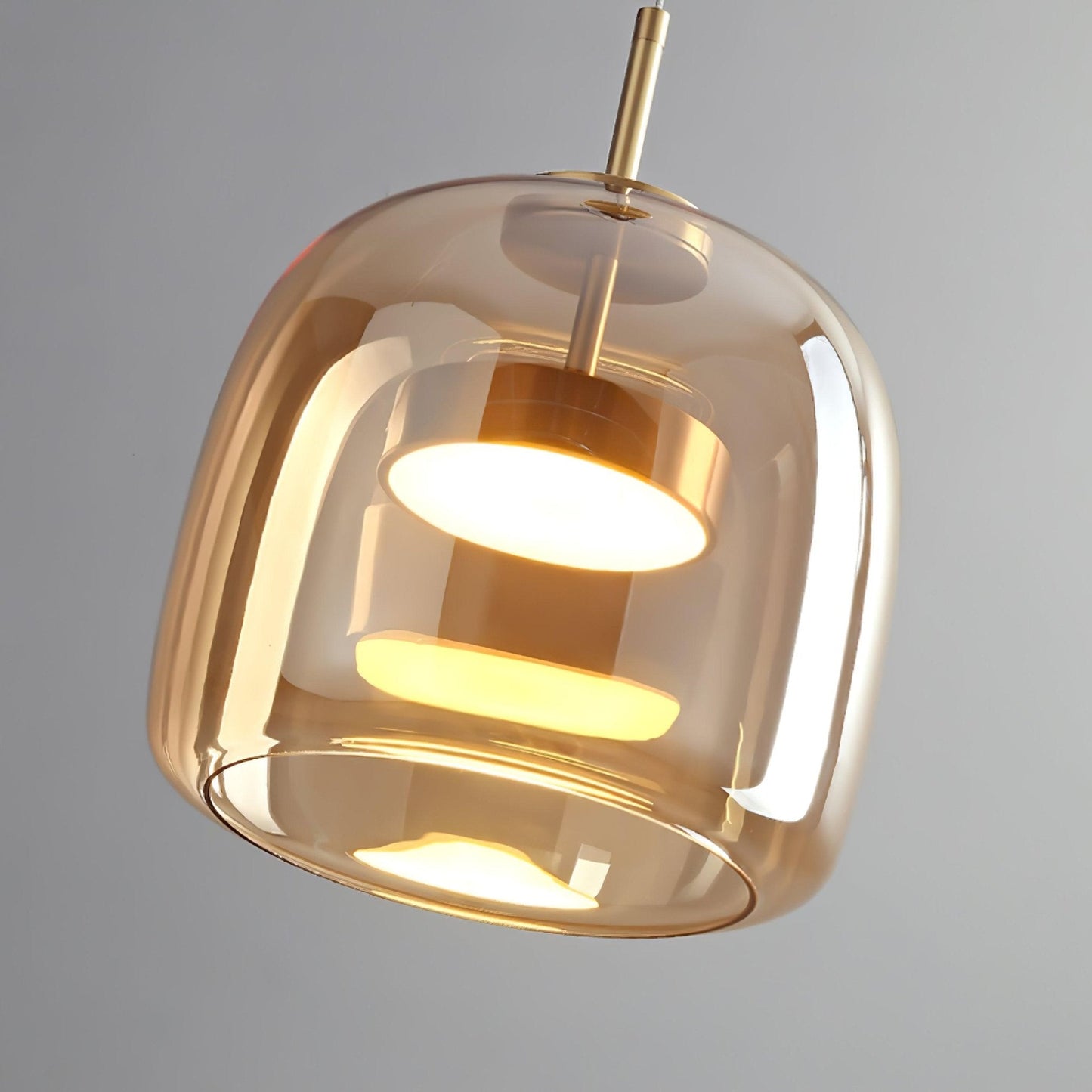 Orionth | Geometrisk Skulpturel Håndblæst Glas Kugle Pendellampe