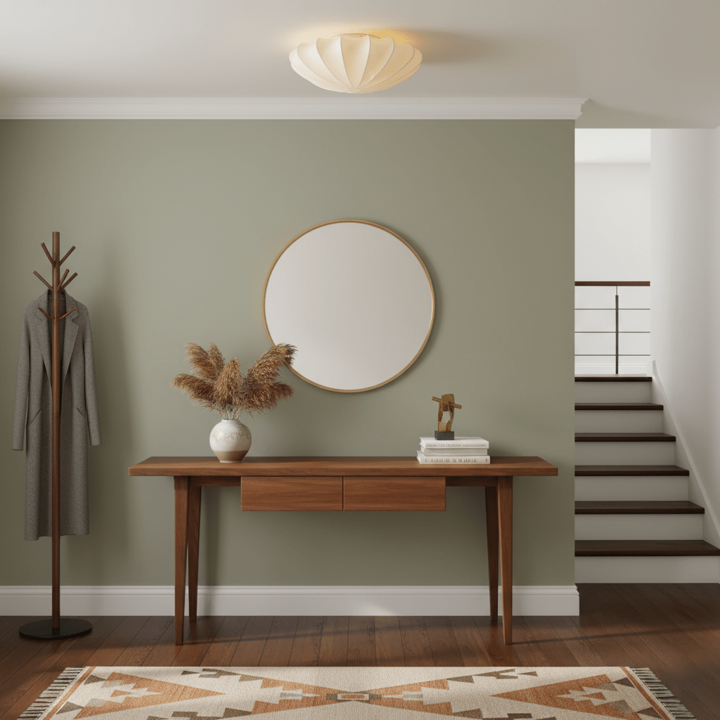 Korisand | Mid-century geometrisk skulpturel silkemesh loftslampe