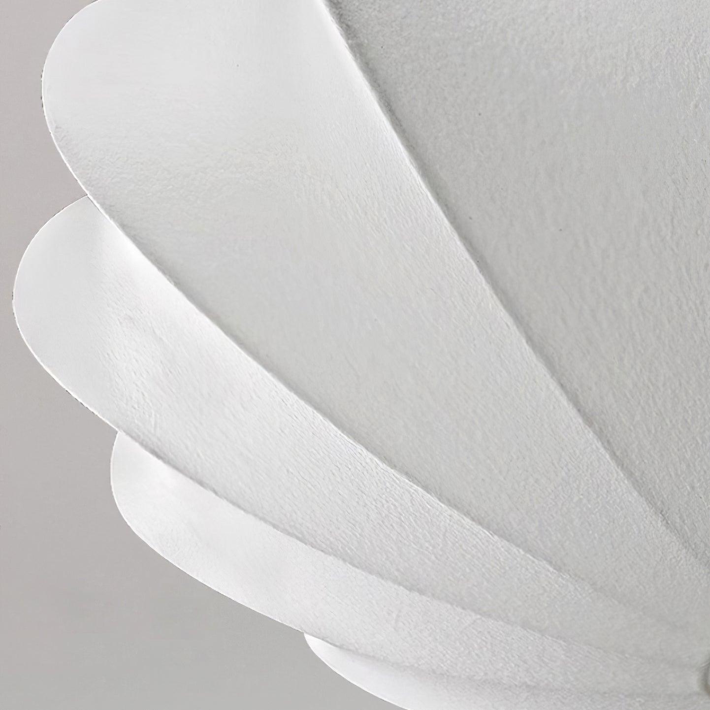 Korisand | Mid-century geometrisk skulpturel silkemesh loftslampe