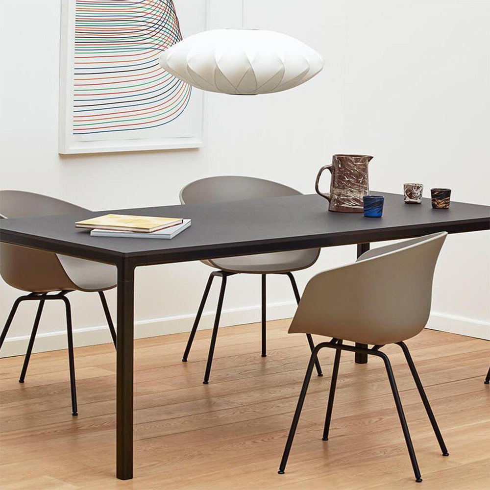 Vela | Mid-century ribbet hvid lanterne loftslampe