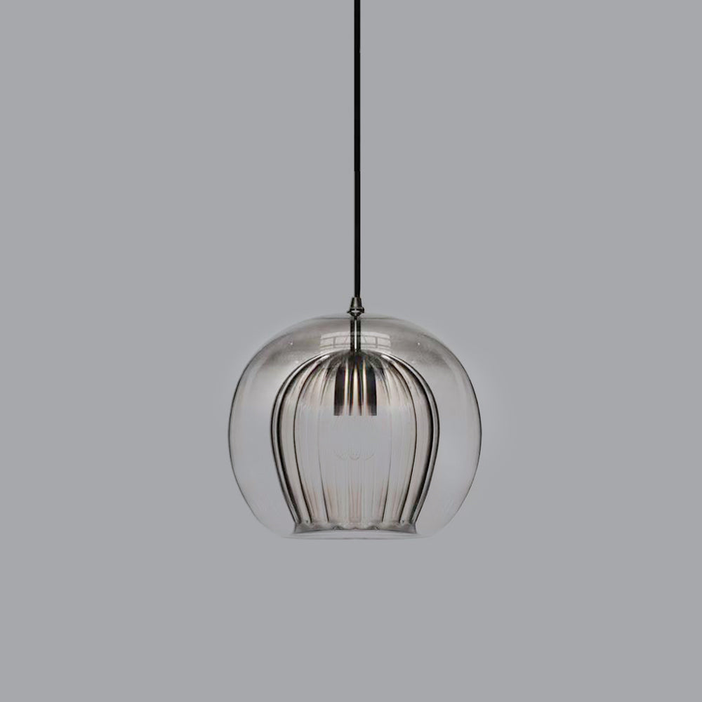 Orbia | Moderne ribbet kugledrop pendellampe
