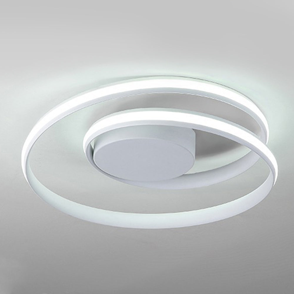 Spira | Slank minimalistisk spiralring flush mount loftslampe