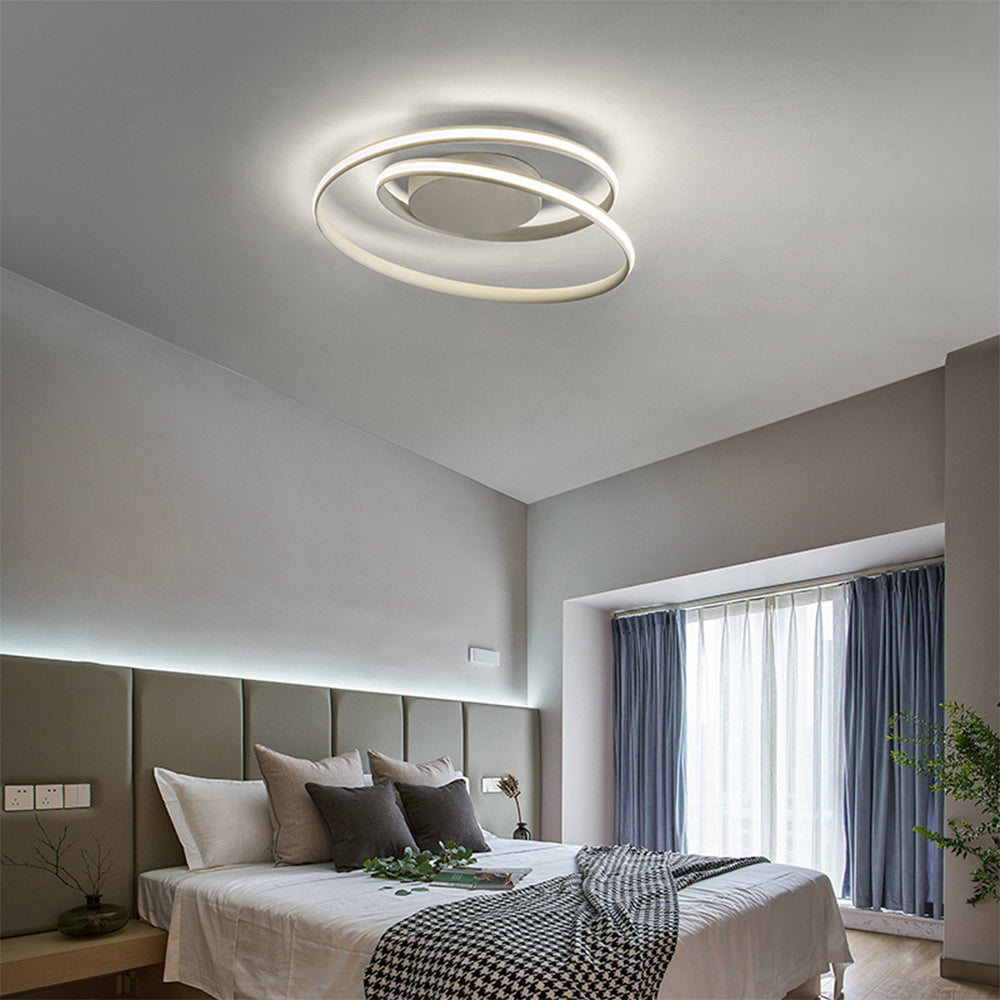 Spira | Slank minimalistisk spiralring flush mount loftslampe