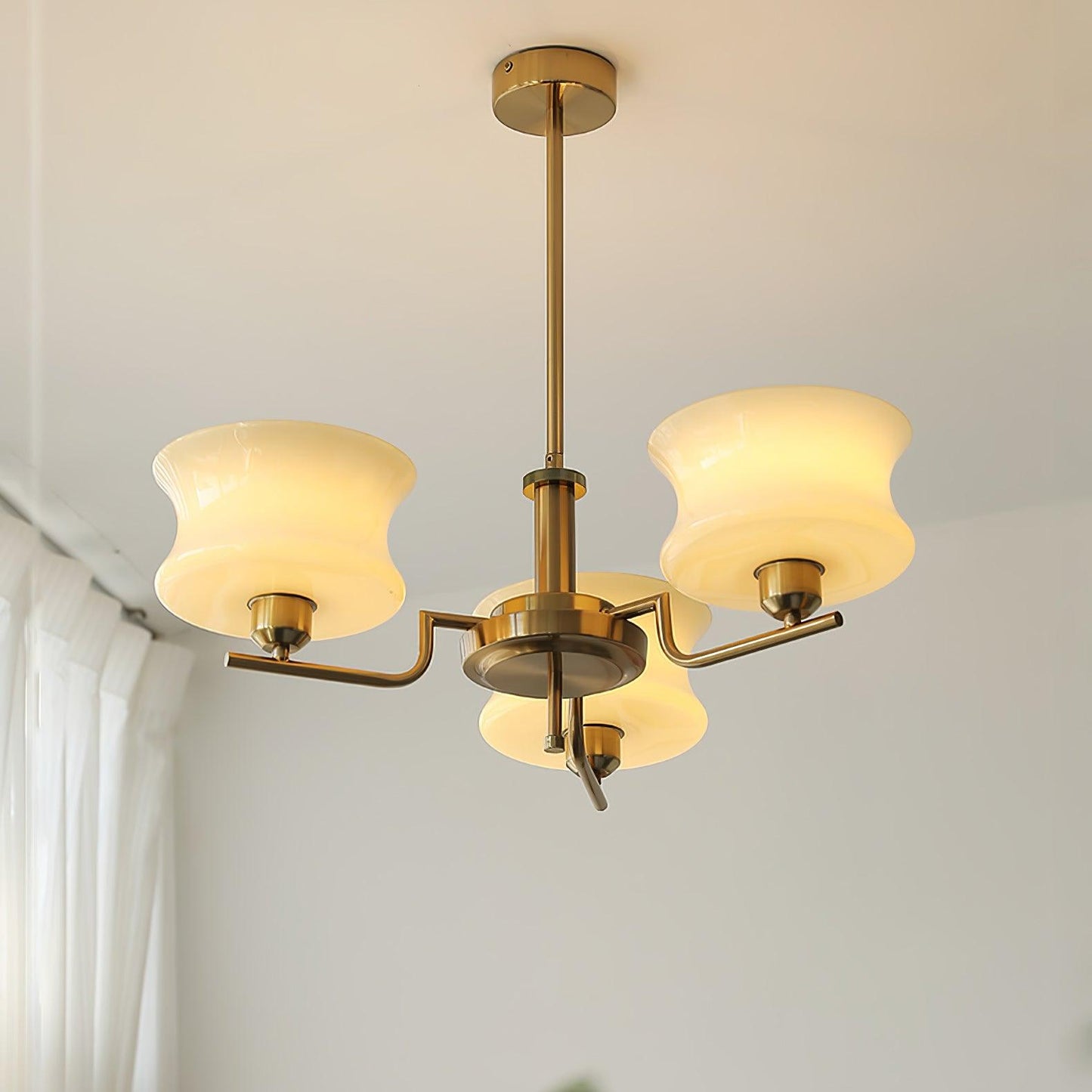 Kendroma | Antik-inspireret buet globus glas loftslampe  