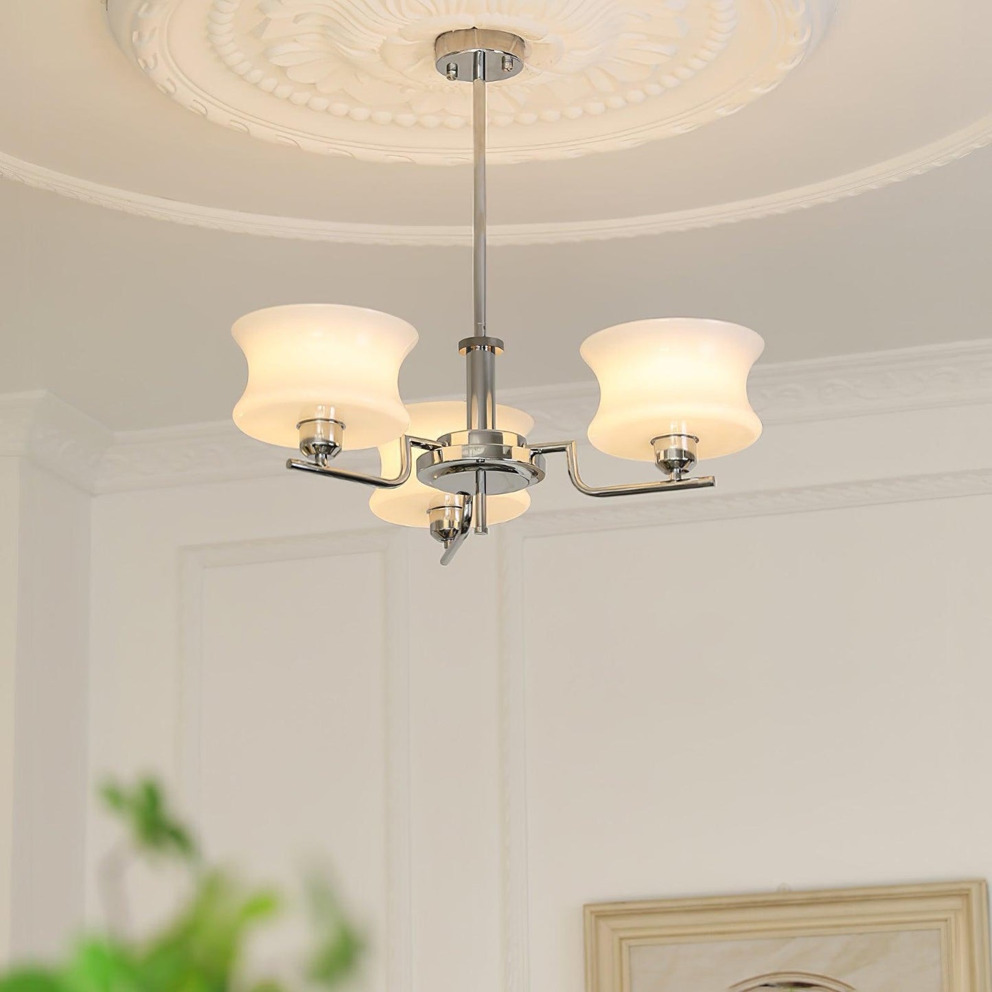 Kendroma | Antik-inspireret buet globus glas loftslampe  