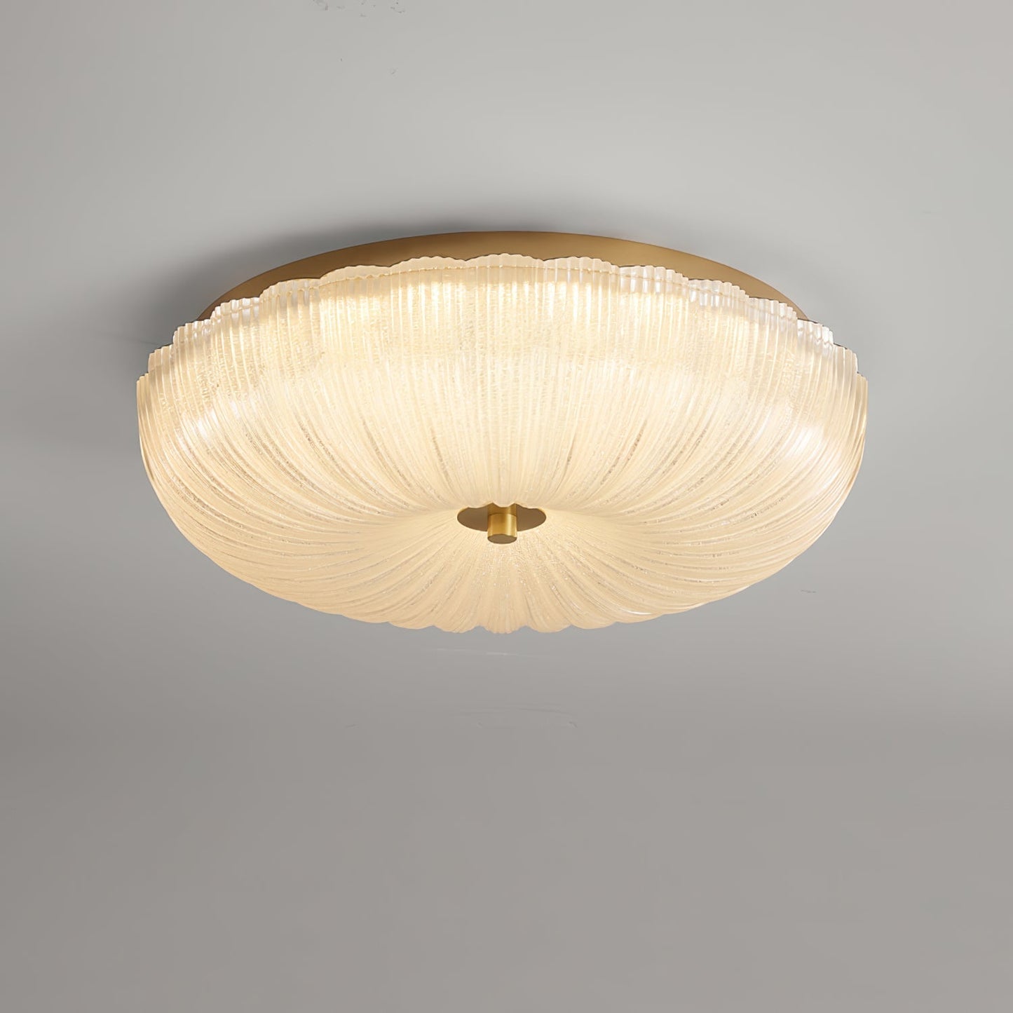 Kendrovia | Nordisk Ribbede Skinnende Glas Loftlampe