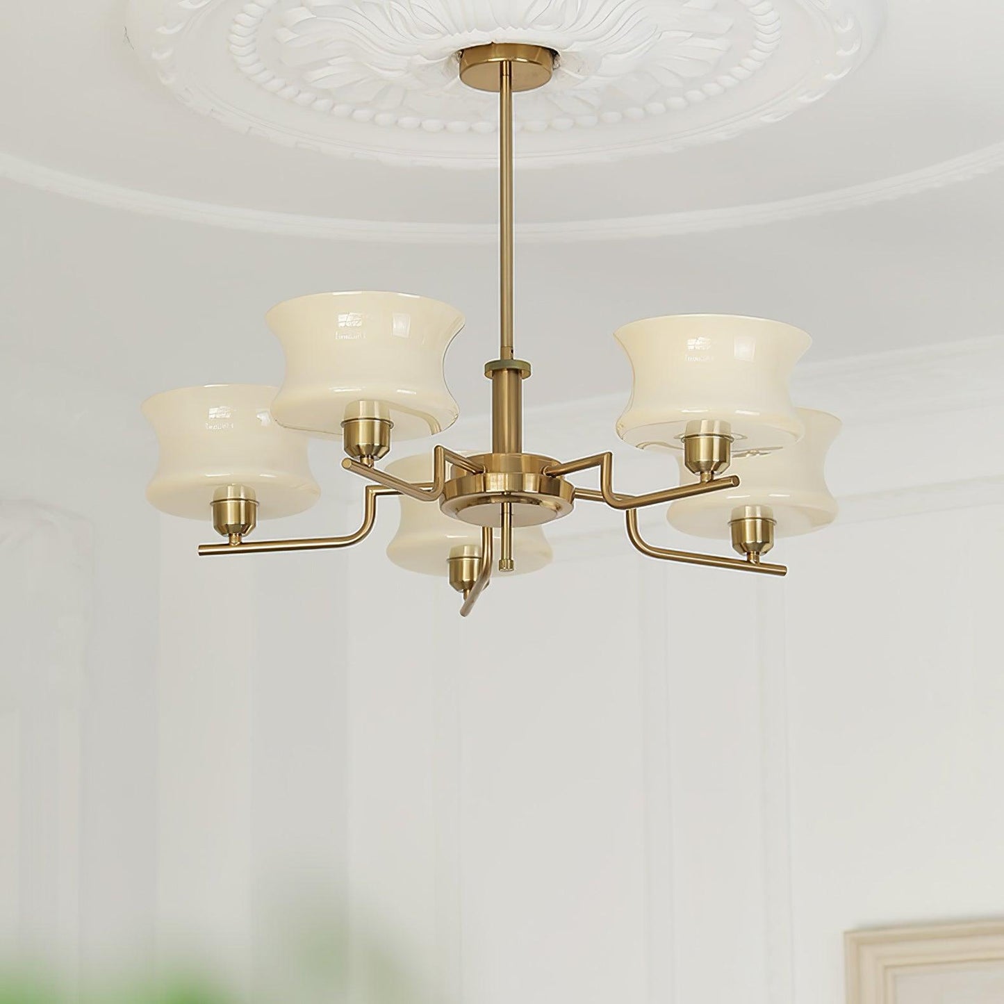 Kendroma | Antik-inspireret buet globus glas loftslampe  