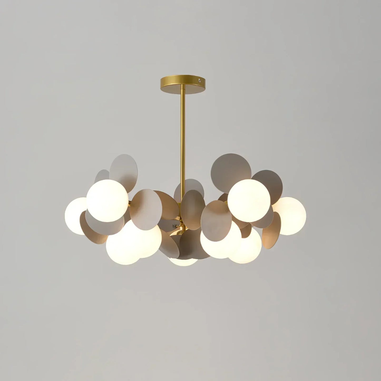 Florian | Luksuriøs geometrisk gren design glas kugle lysekrone
