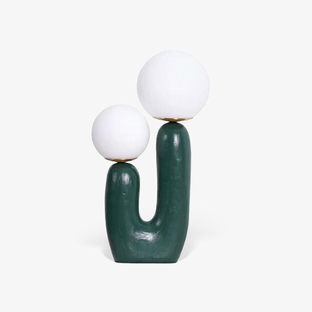 Corisande | Avantgarde rå skulpturel glas kugle bordlampe