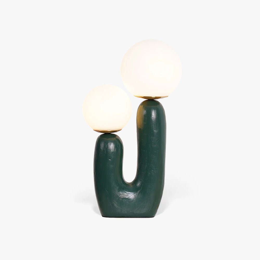 Corisande | Avantgarde rå skulpturel glas kugle bordlampe