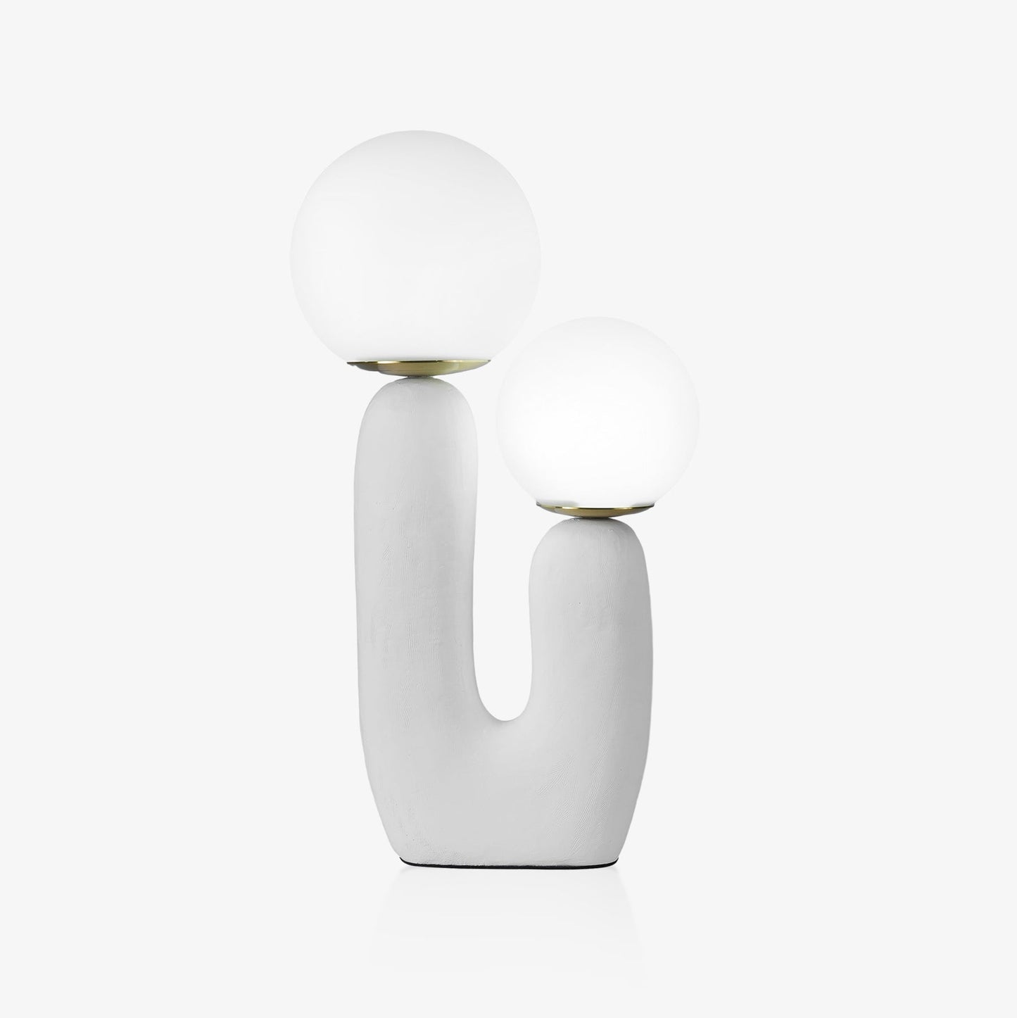 Corisande | Avantgarde rå skulpturel glas kugle bordlampe