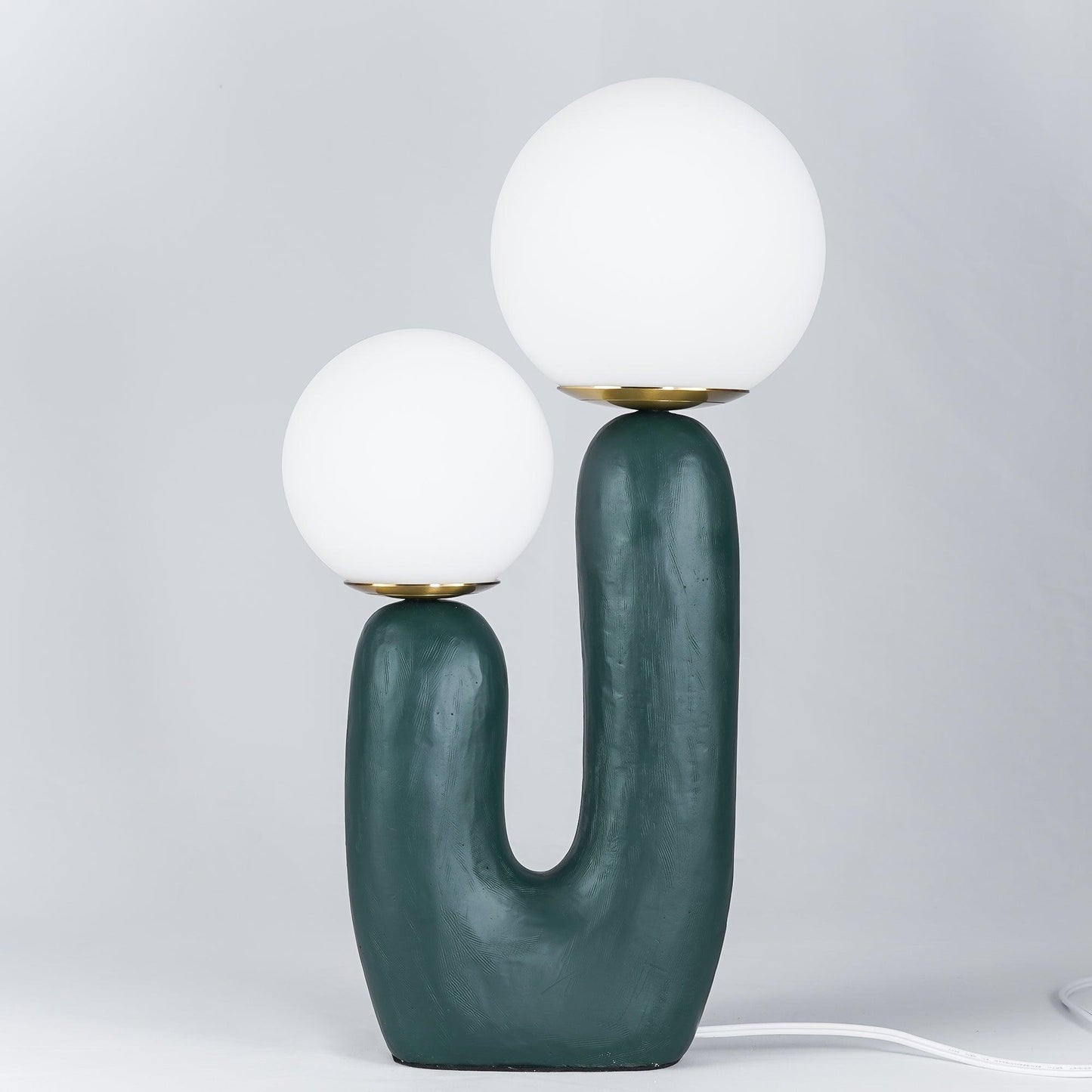 Corisande | Avantgarde rå skulpturel glas kugle bordlampe
