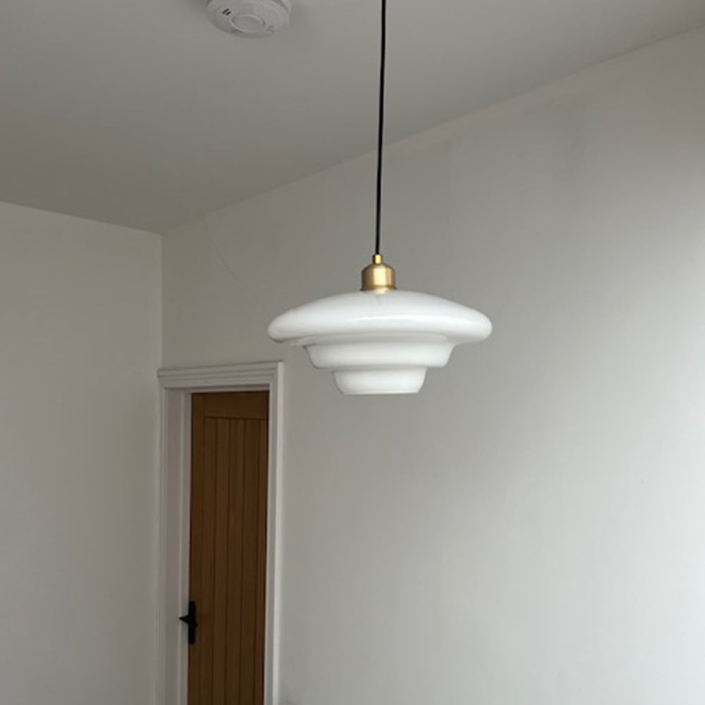 Vellum | Nordisk lagdelt opak glas drop pendellampe