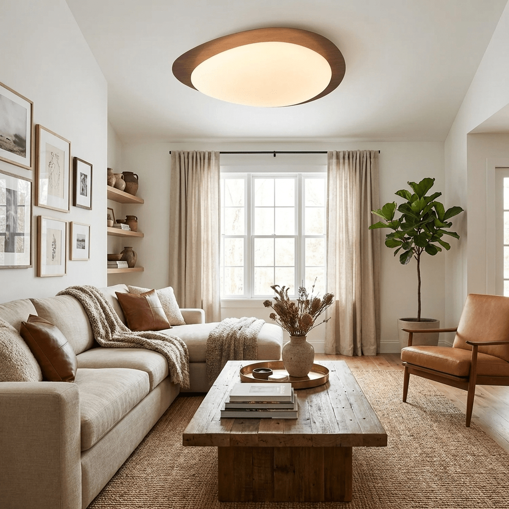 Elenorris | Skulpturel Pebble Silhuet Indbygningsloftlampe