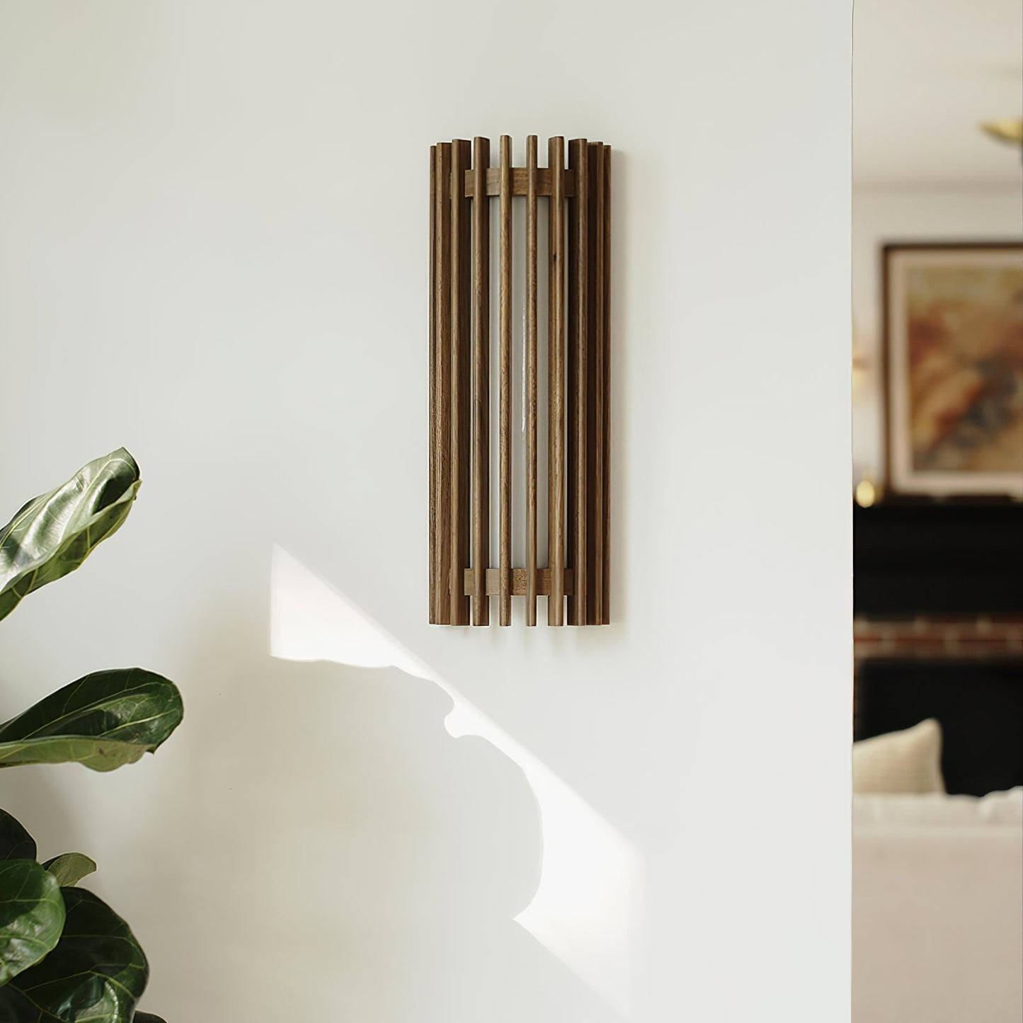 Arbor | Minimalistisk naturlig træstruktur væglampe