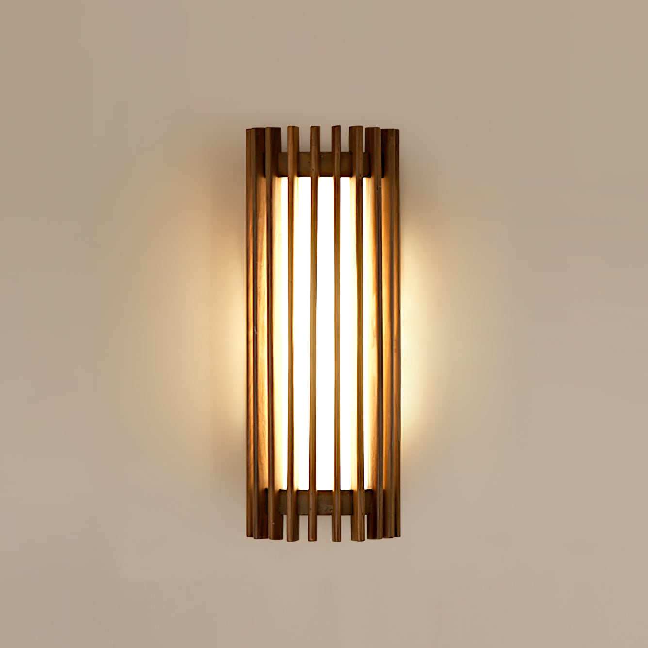 Arbor | Minimalistisk naturlig træstruktur væglampe