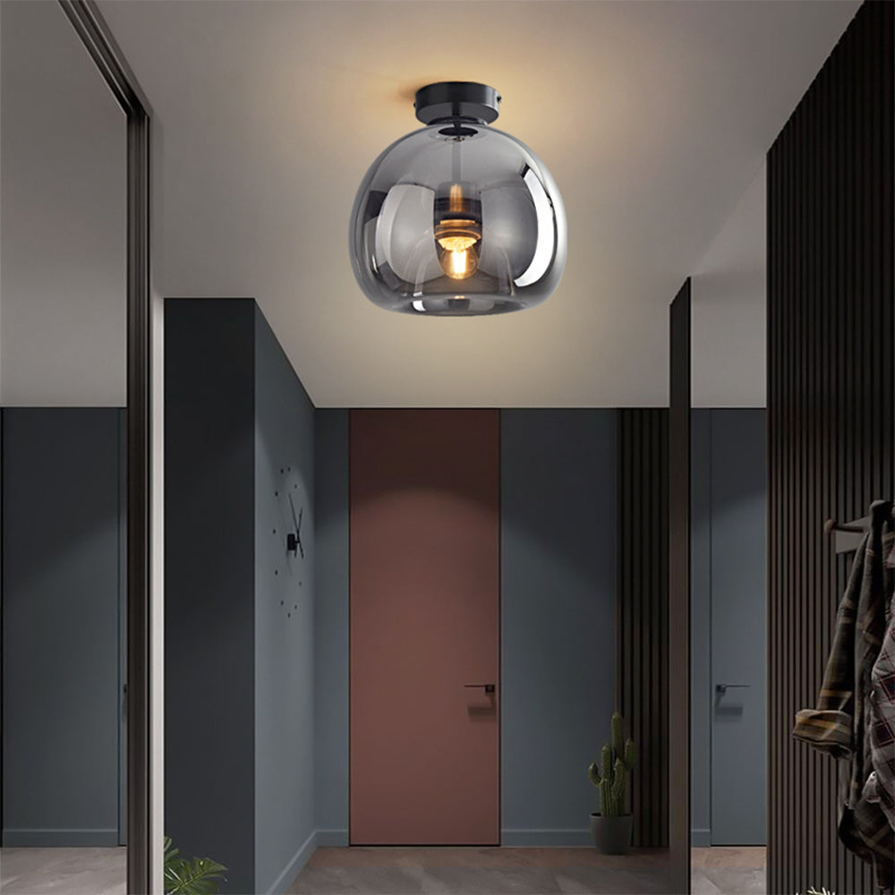 Fumea | Moderne tonet glas kugleloftslampe