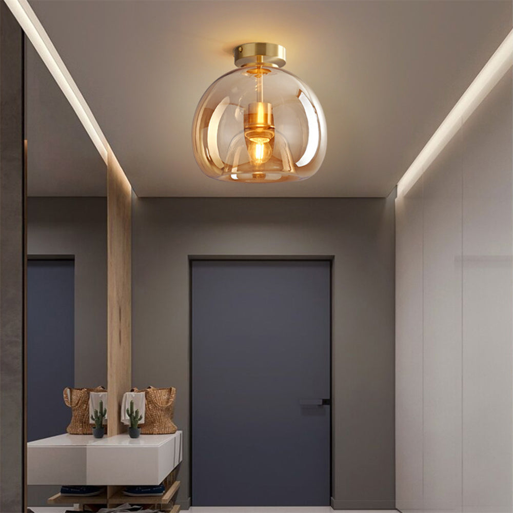 Fumea | Moderne tonet glas kugleloftslampe