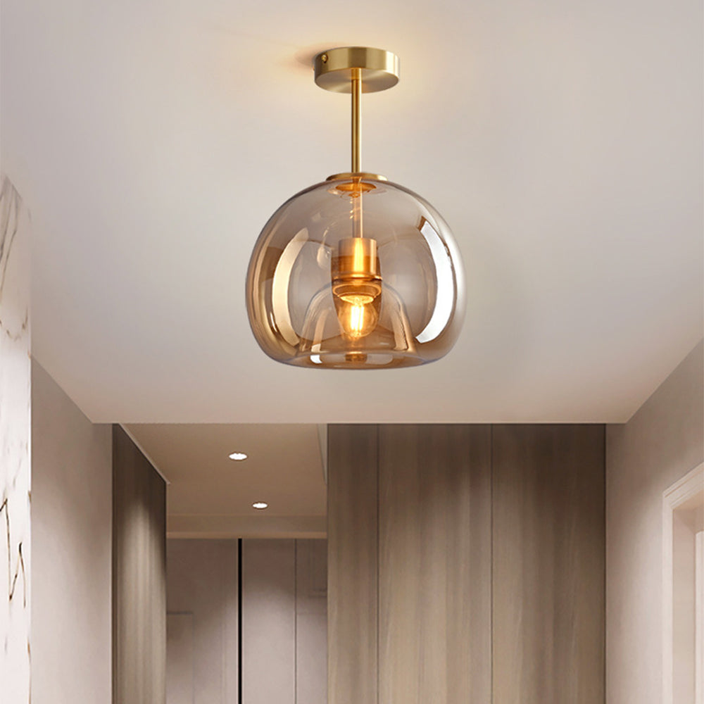 Fumea | Moderne tonet glas kugleloftslampe