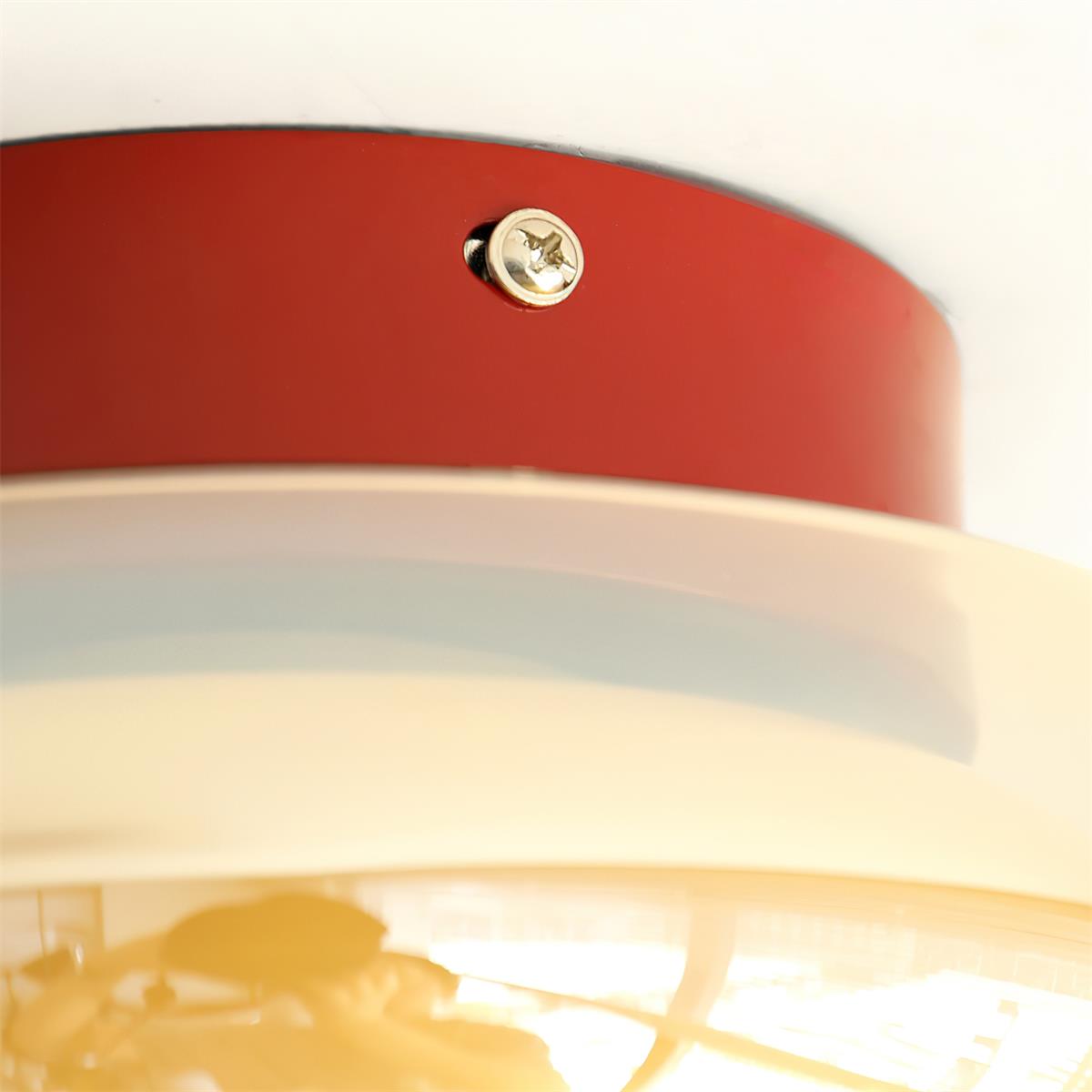Retro glas kompakt indbygningsloftlampe