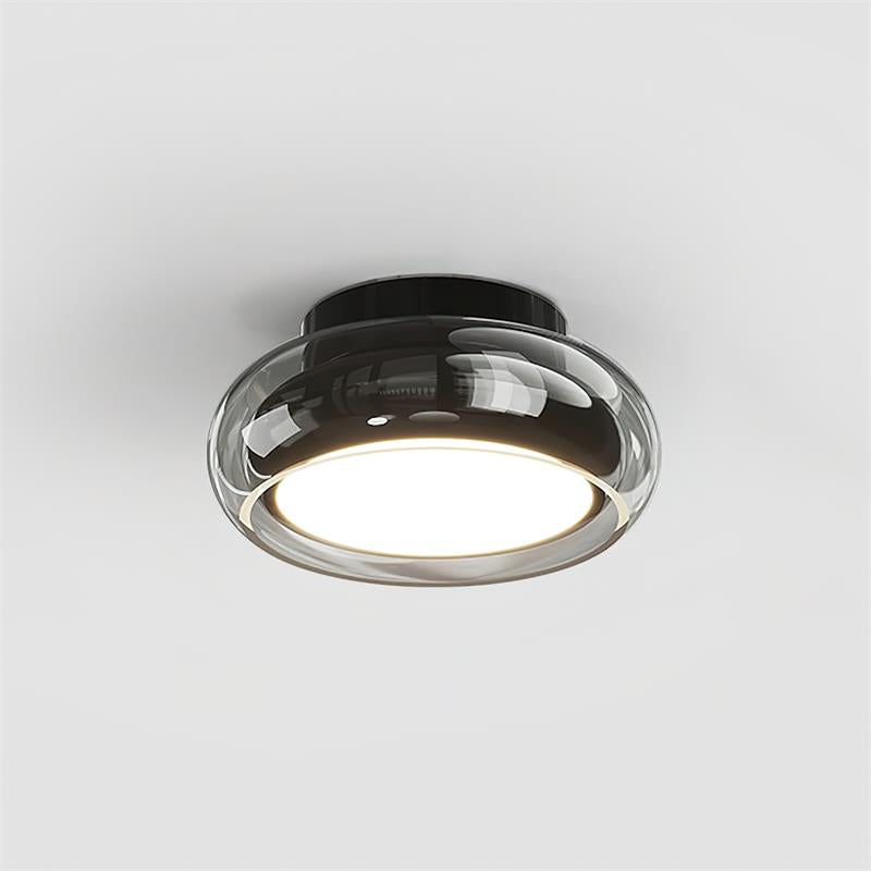 Mora | Luksuriøs cognacfarvet glas indbygget loftslampe