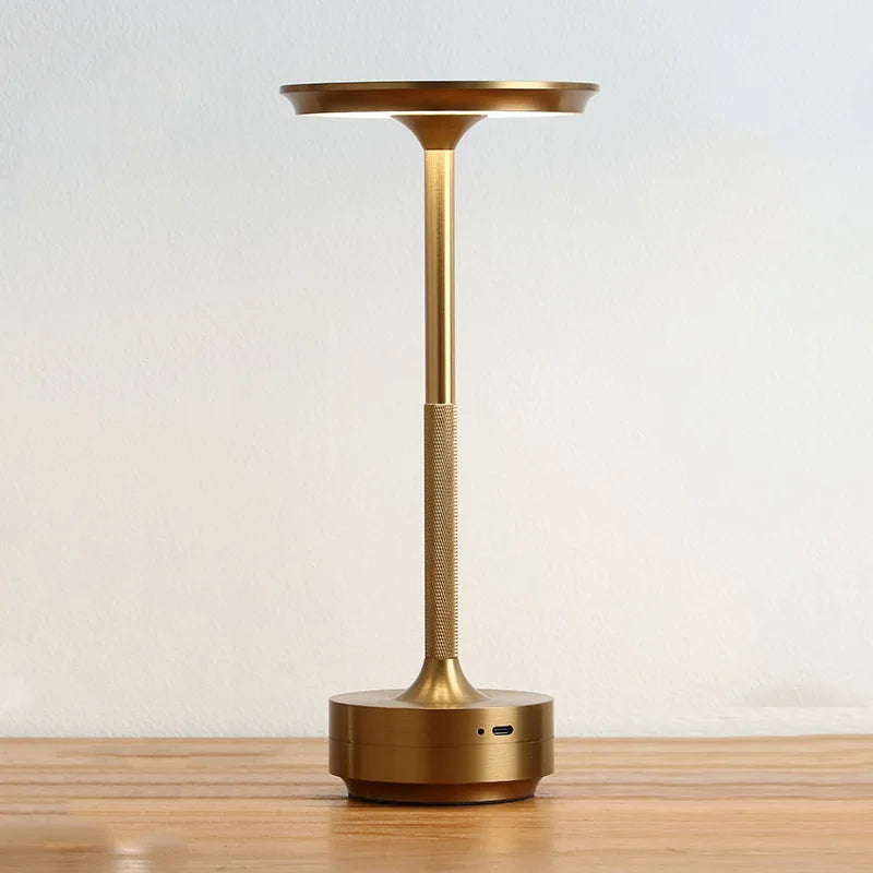 Minimalistisk Aluminium Trådløs Touch Dæmpbar Genopladelig Bordlampe