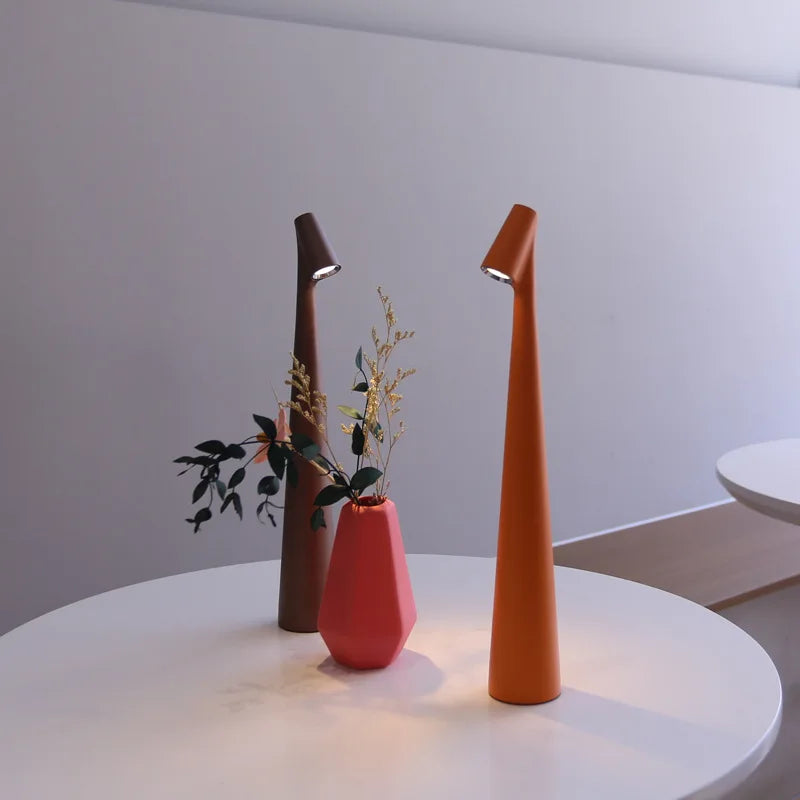 Slank Minimalistisk Trådløs Genopladelig Touch Dæmpbar Bærbar Bordlampe