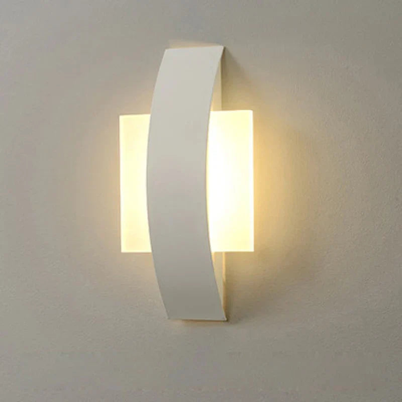 Minimalistisk kugle akryl jern panel væglampe