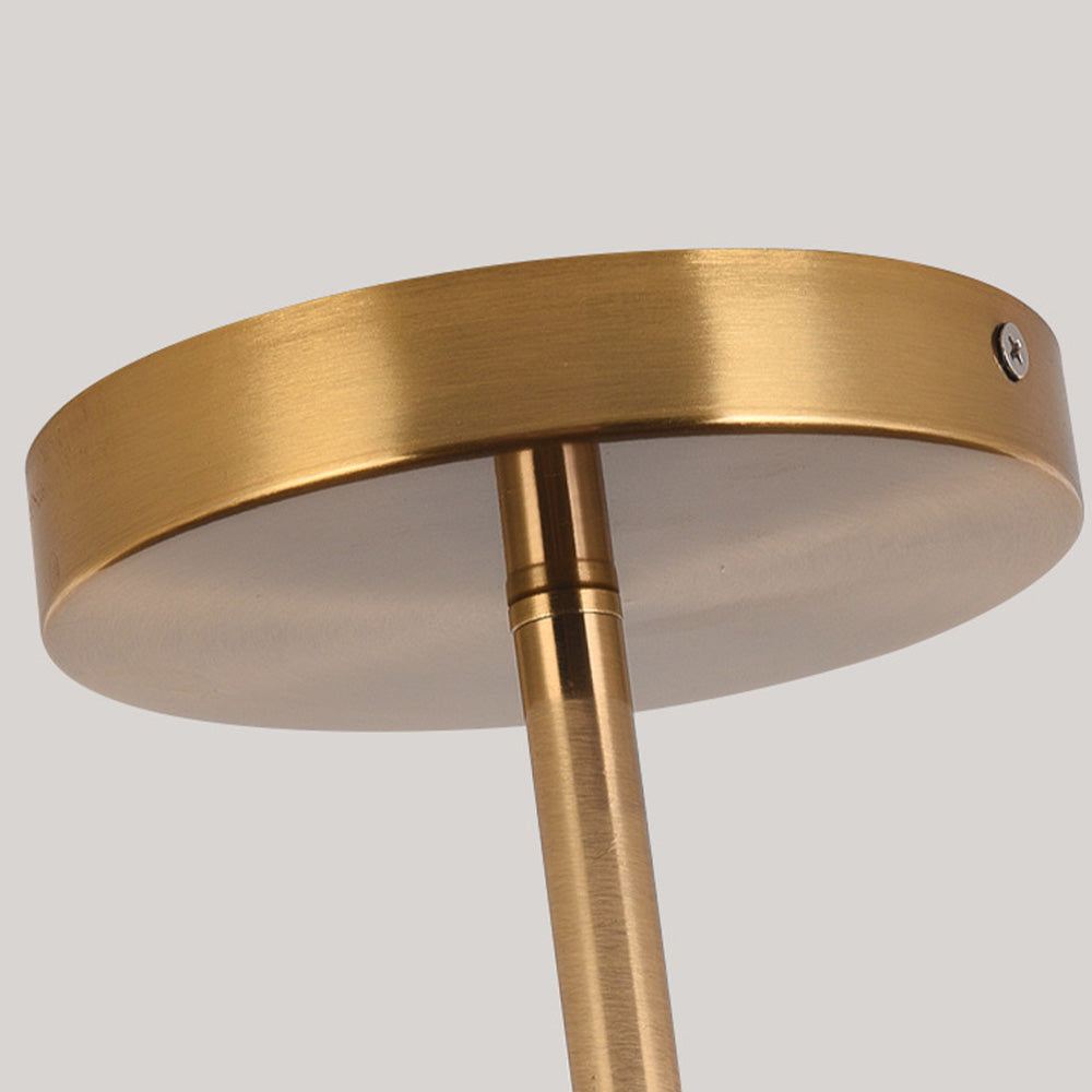 Sylva | Moderne træstruktur cirkulær semi-flush loftslampe