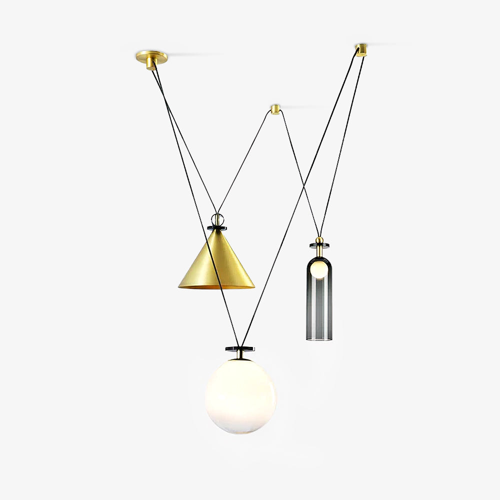 Vondisur | Minimalistisk geometrisk modulær pendellampe