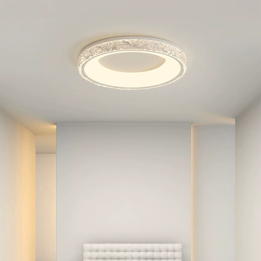 Lustra | Moderne rund akryl flush mount loftslampe