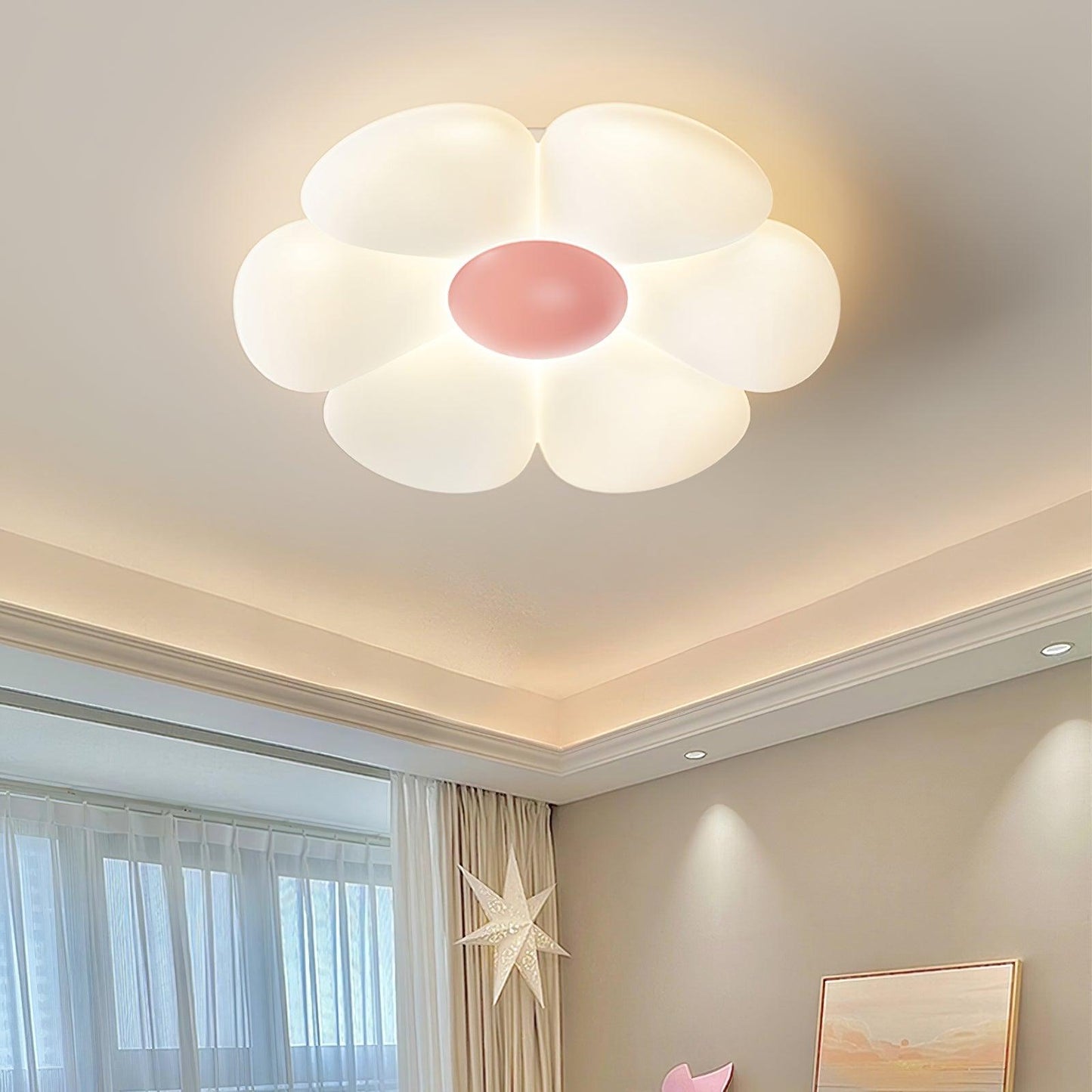Kaledrin | Blomstret silhuet blomstrende indbygget loftslampe  