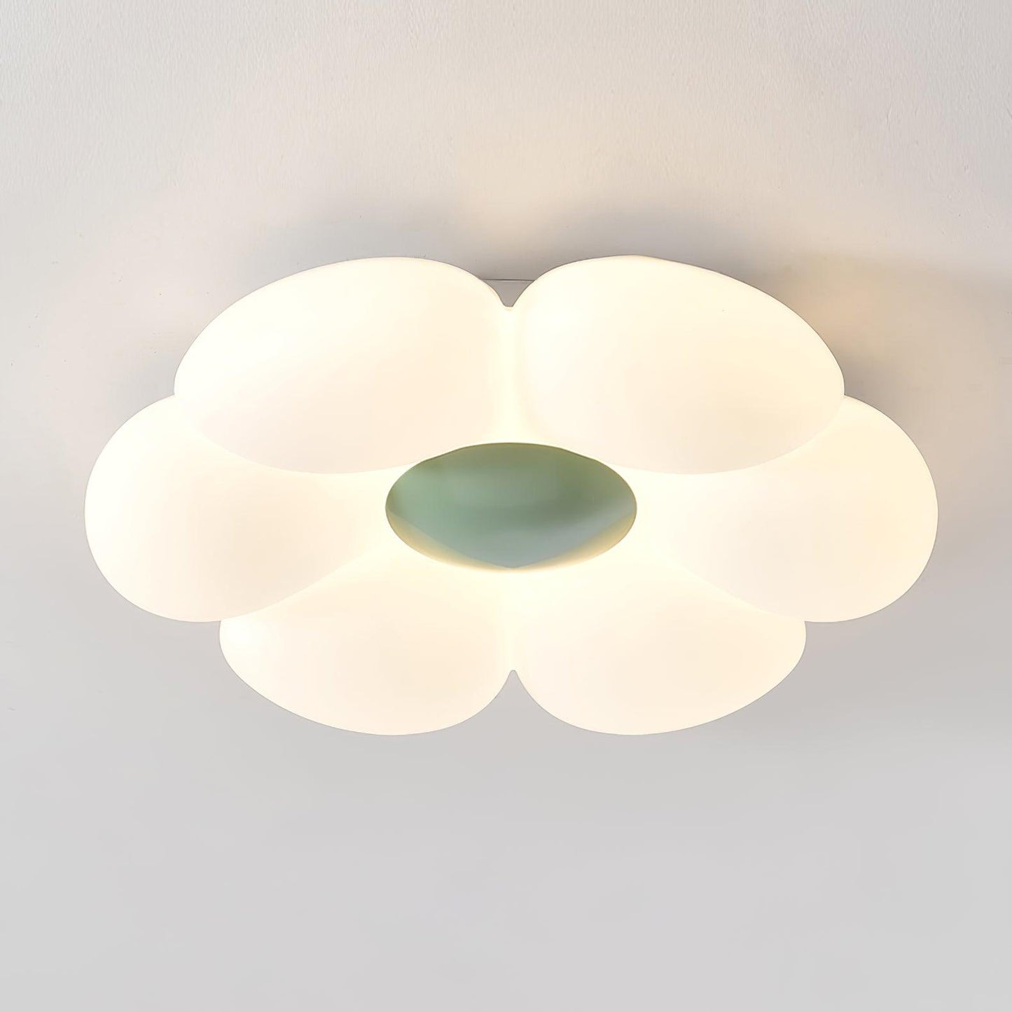 Lyravind | Sekskantet bladsilhuet loftslampe med flush montering