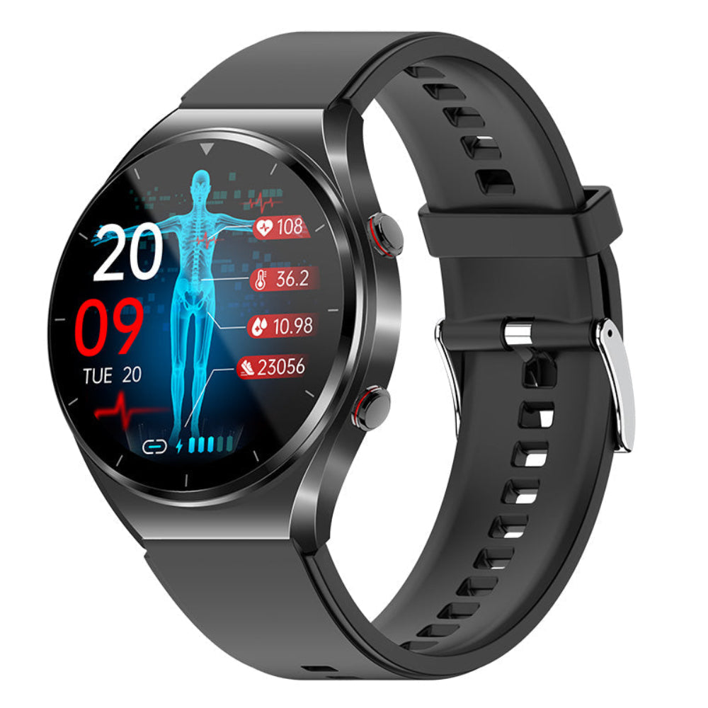 Touchscreen genopladelig bærbar smartwatch fitness aktivitets tracker monitor