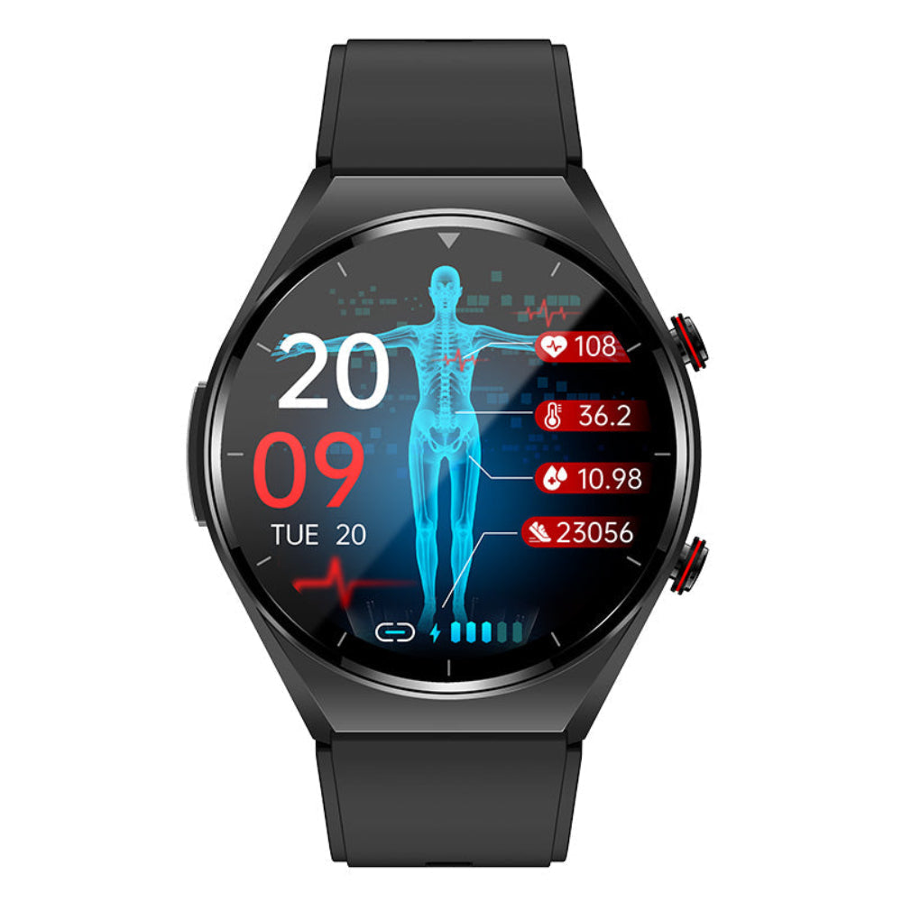 Touchscreen genopladelig bærbar smartwatch fitness aktivitets tracker monitor