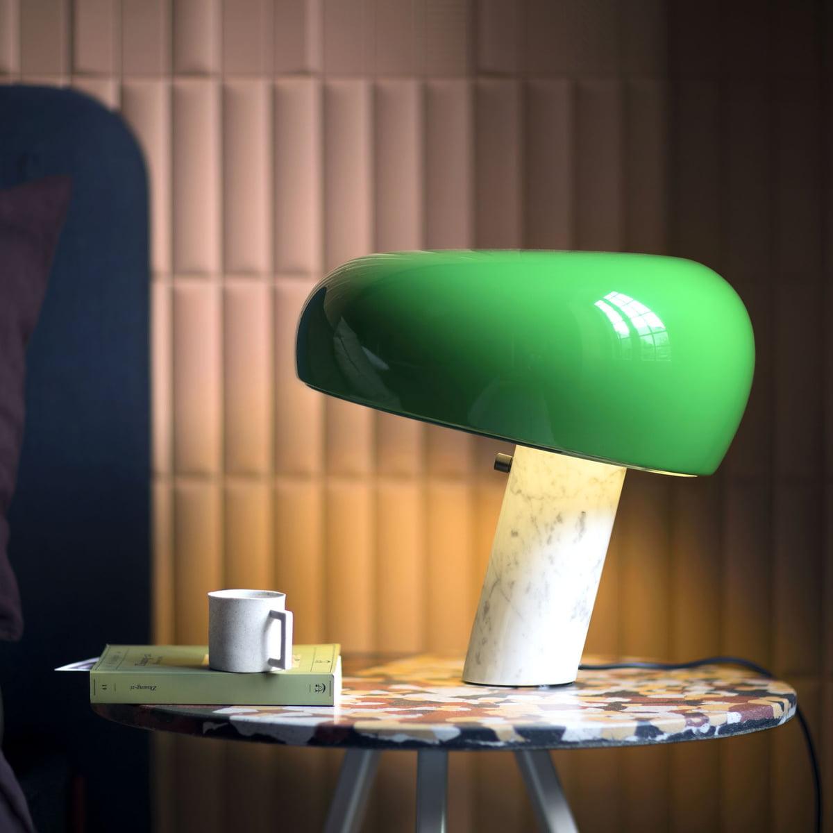 Kendrivol | Kuppelformet silhuet italiensk marmor accent bordlampe  