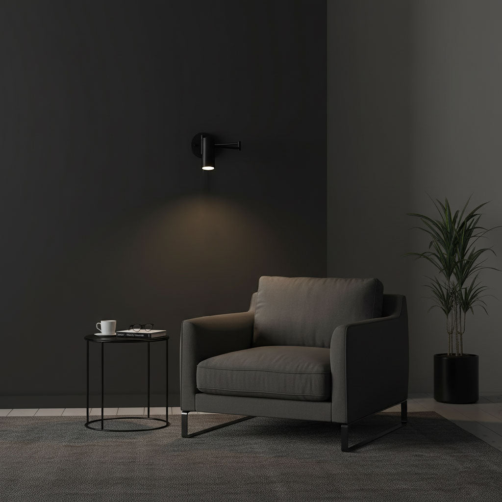 Mondorim | Lineær minimalistisk geometrisk justerbar svingarm væglampe
