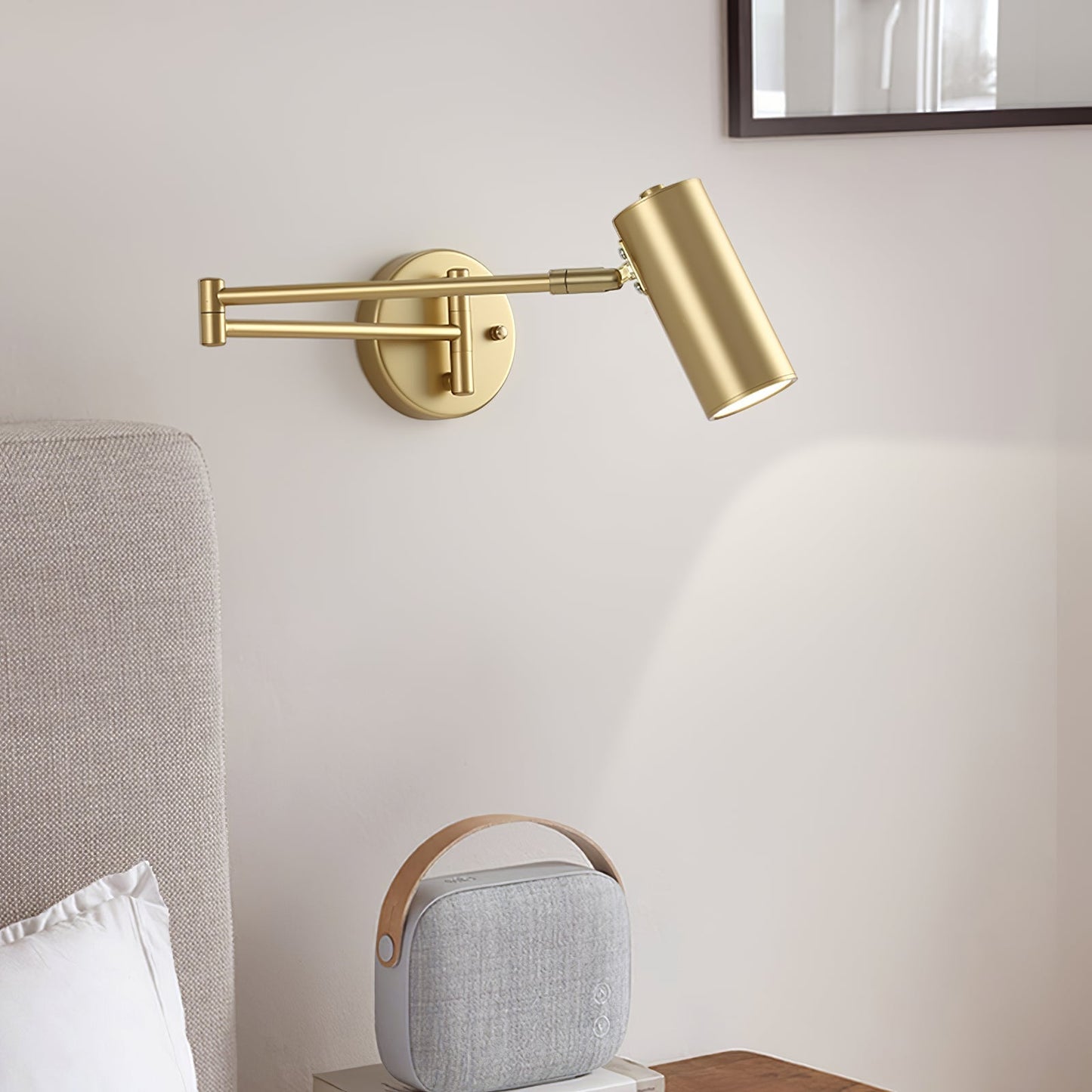 Mondorim | Lineær minimalistisk geometrisk justerbar svingarm væglampe