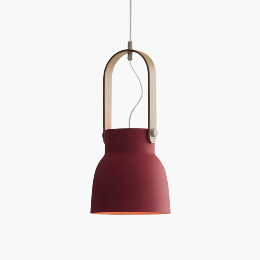 Thrombel | Nordisk minimalistisk træaccent udvidet kuppel pendellampe