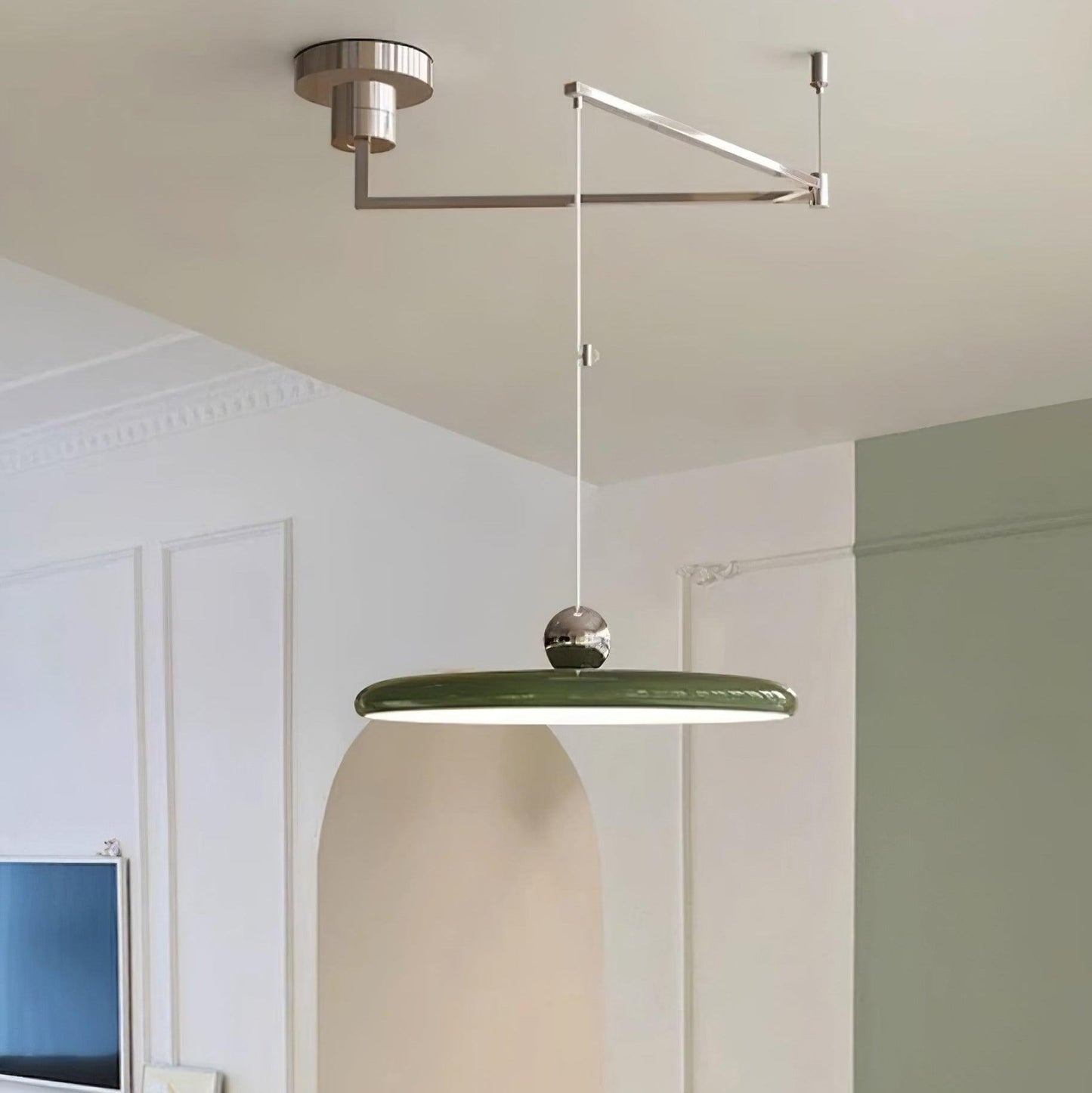 Aris | Morandi-inspireret justerbar svingarm pendellampe