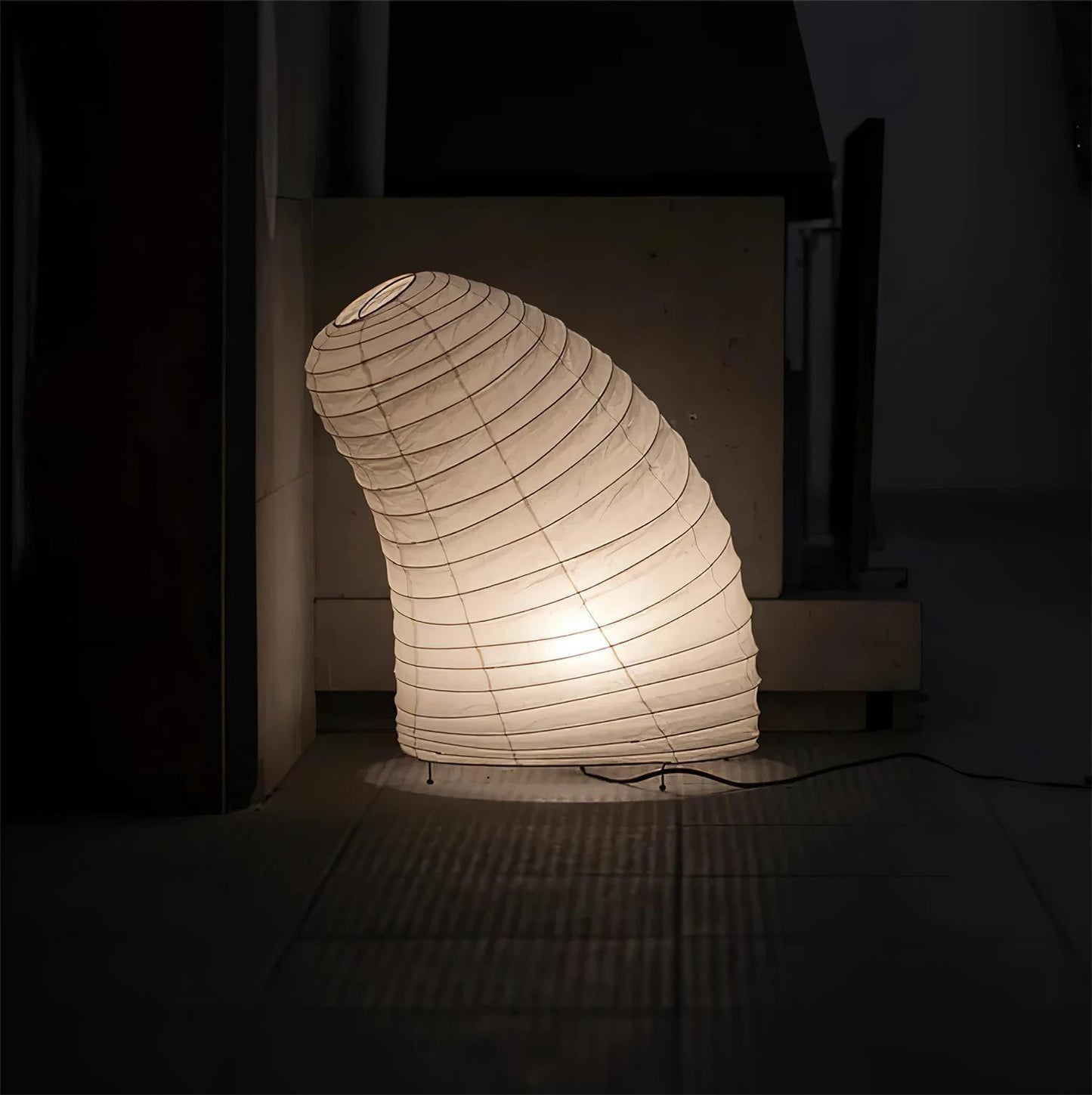 Kryntaleo | Japansk Ribbede Bambus Silhuet Oriental Accent Bordlampe