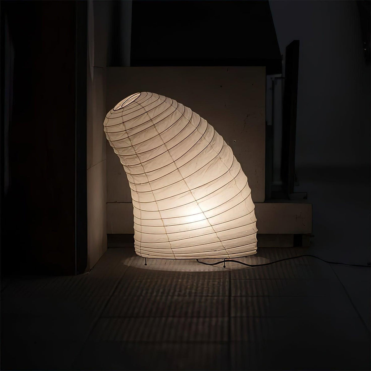 Kryntaleo | Japansk Ribbede Bambus Silhuet Oriental Accent Bordlampe