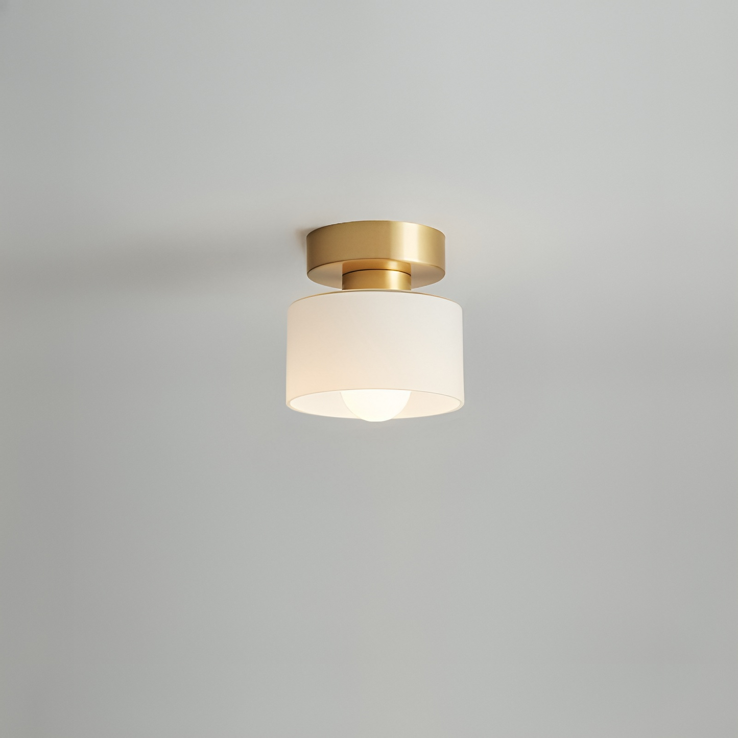 Aurel | Moderne Bauhaus cylindrisk glas indbygningsloftlampe